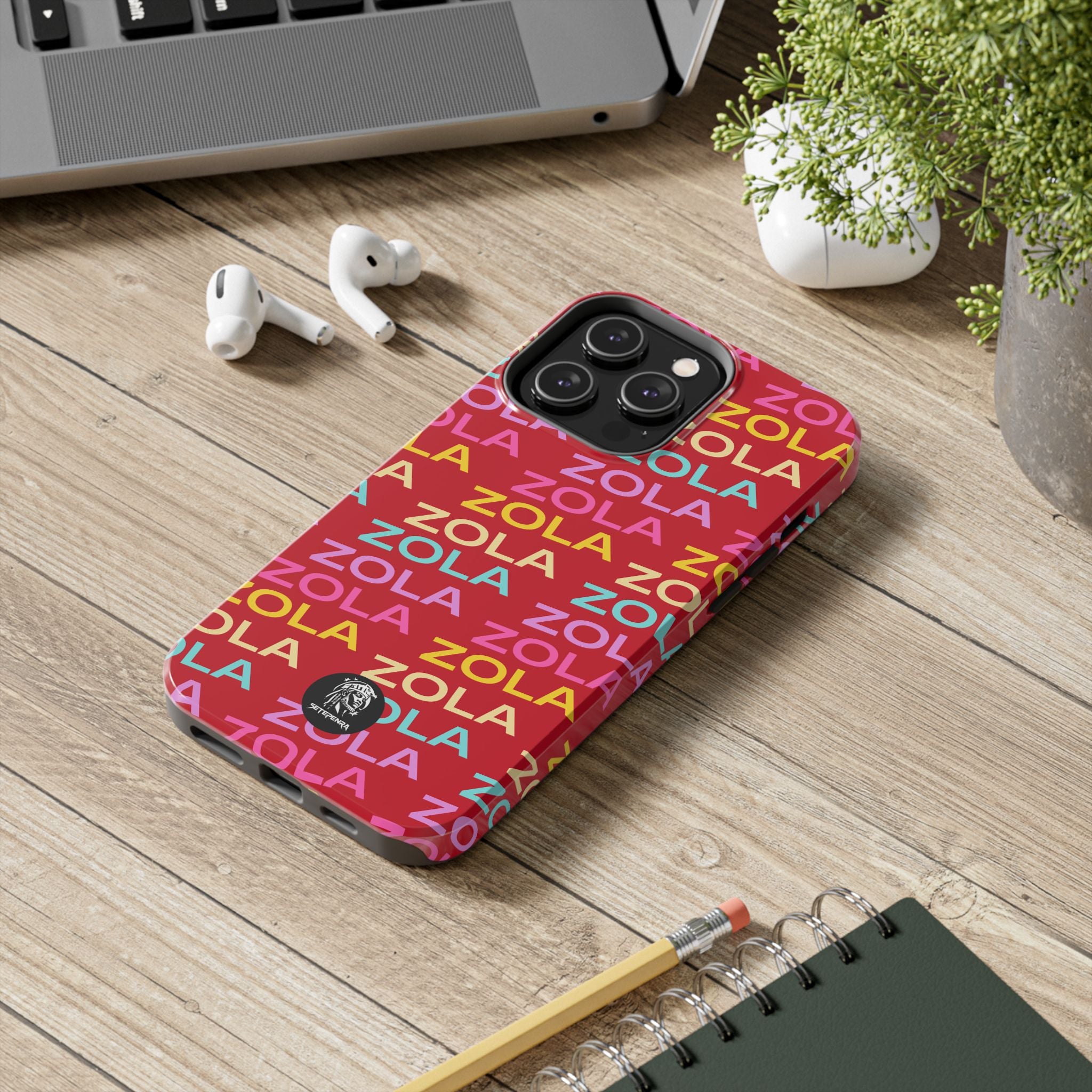 Zola Tough Phone Case (For iPhone, Galaxy & More) - Dark Red