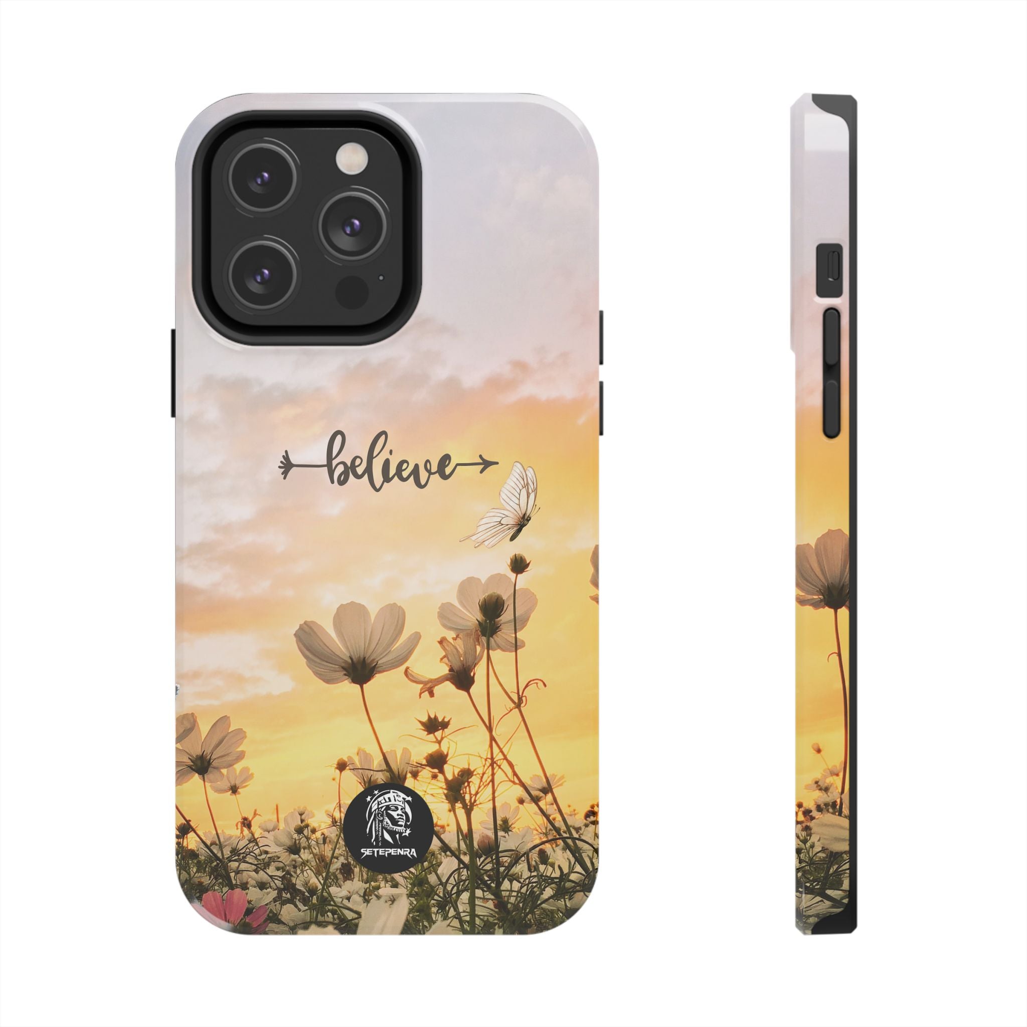 Believe Tough Phone Case (For iPhone, Galaxy & More) - Aesthetic Flower
