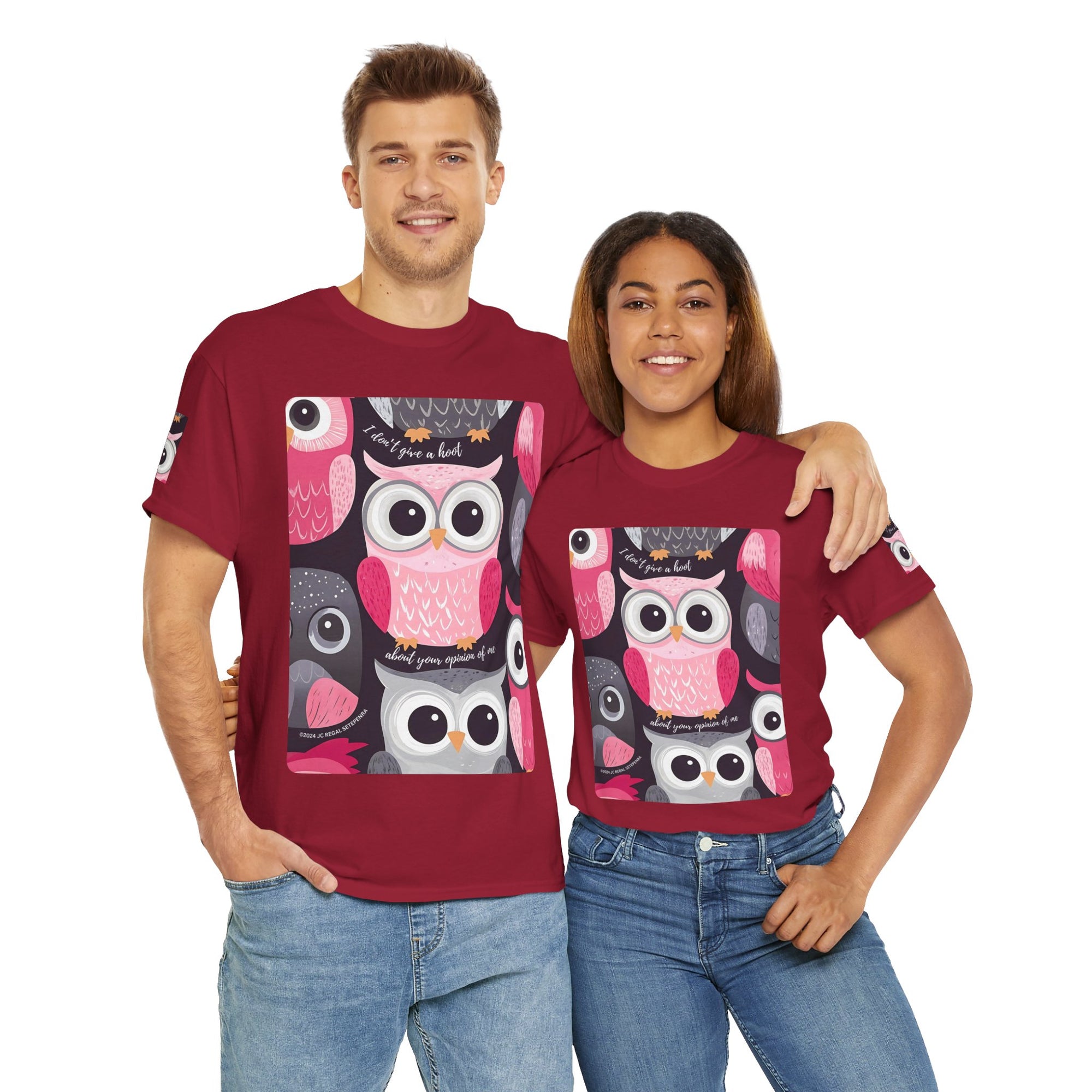 Don't Give A Hoot Unisex Heavy Cotton Tee
