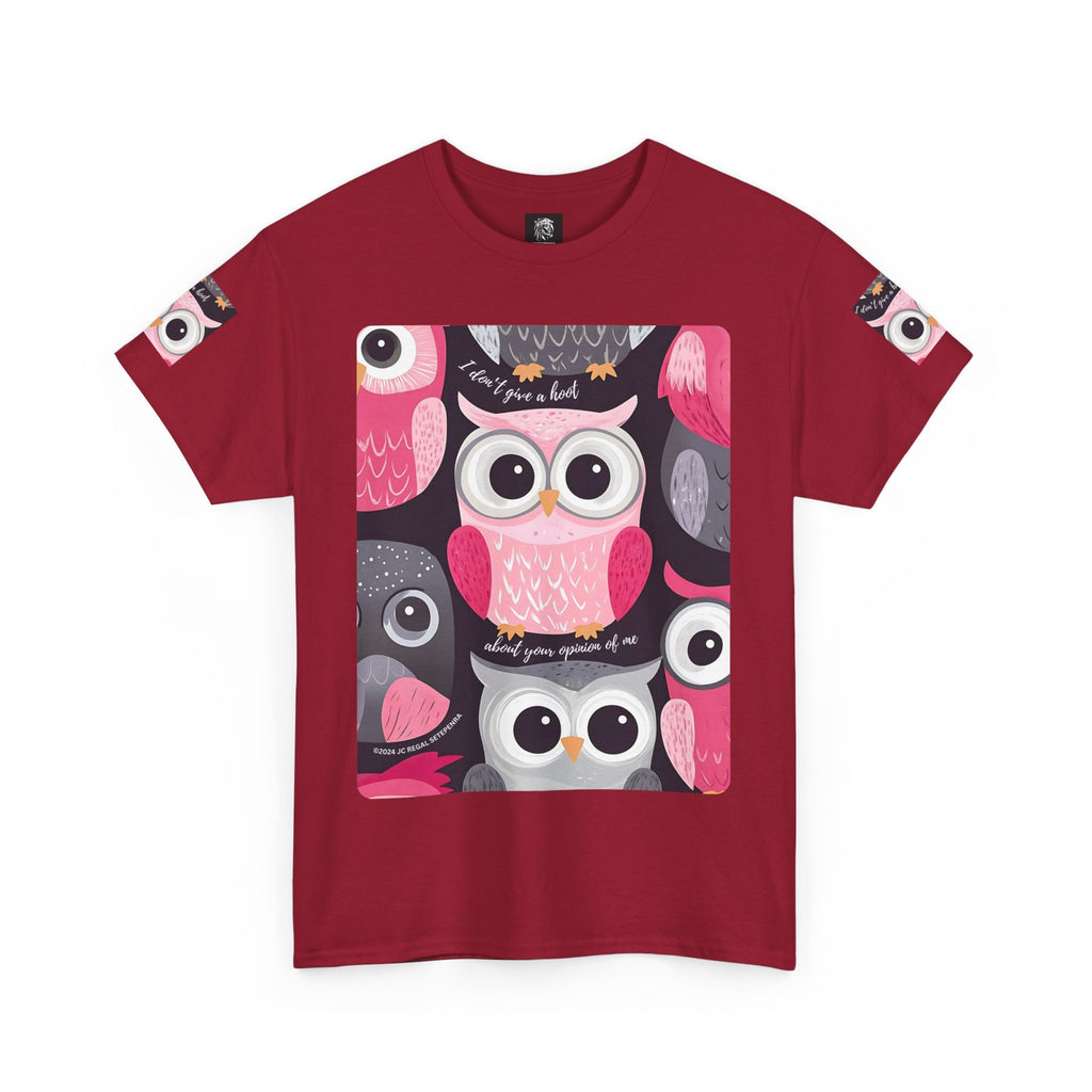 Don't Give A Hoot Unisex Heavy Cotton Tee SETEPENRA T-Shirt.