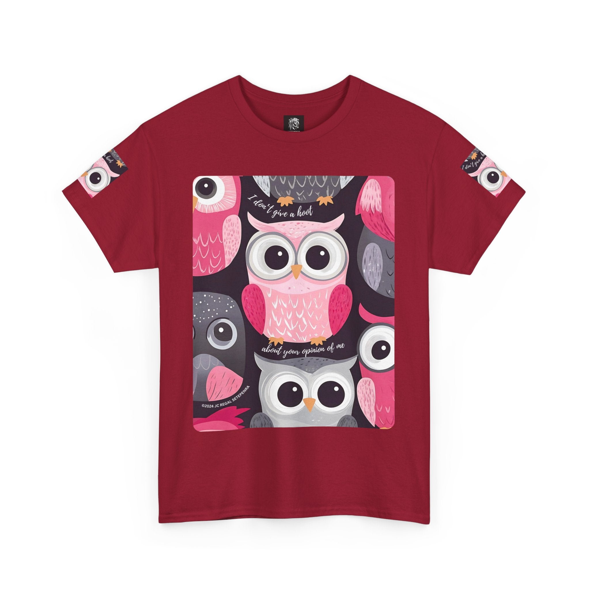 Don't Give A Hoot Unisex Heavy Cotton Tee SETEPENRA T-Shirt.
