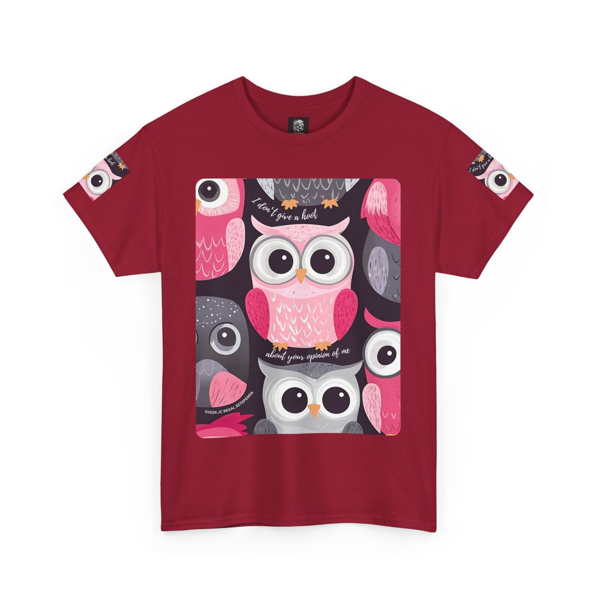 Don't Give A Hoot Unisex Heavy Cotton Tee SETEPENRA T-Shirt.