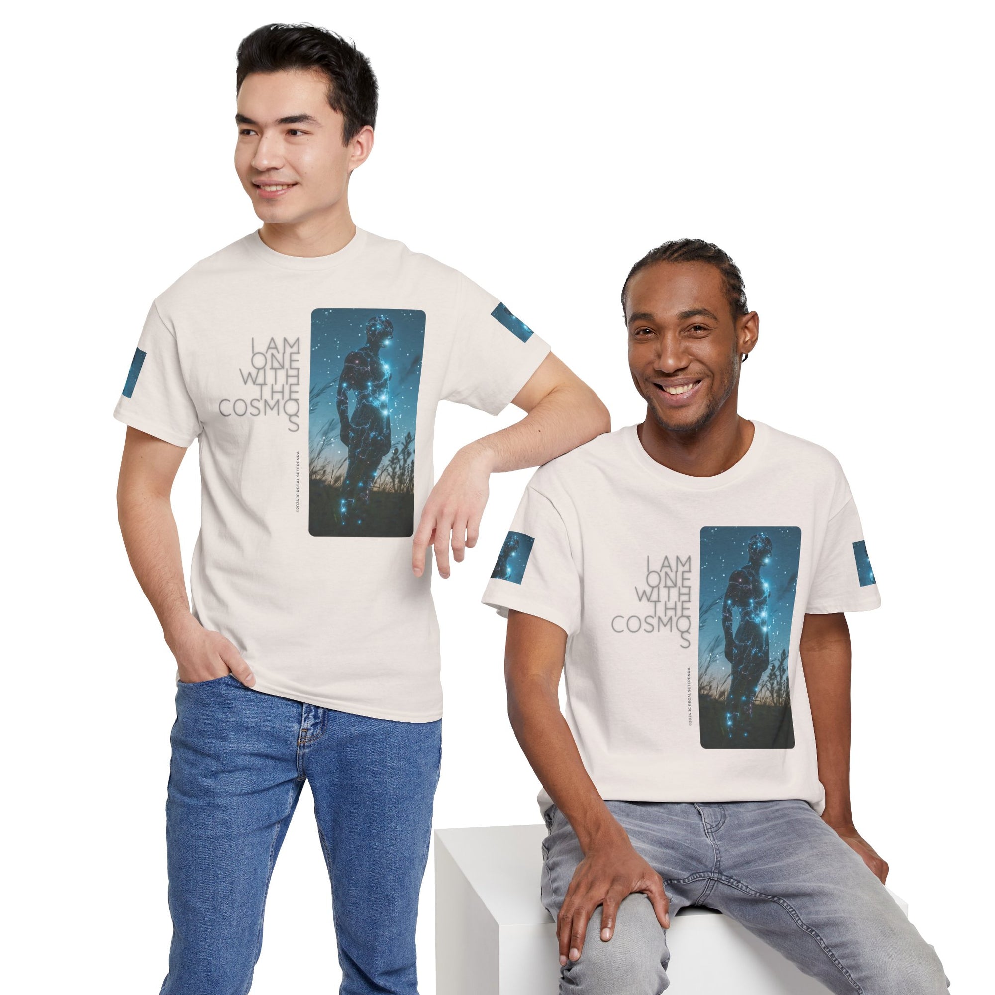 One With The Cosmos Unisex Heavy Cotton Tee