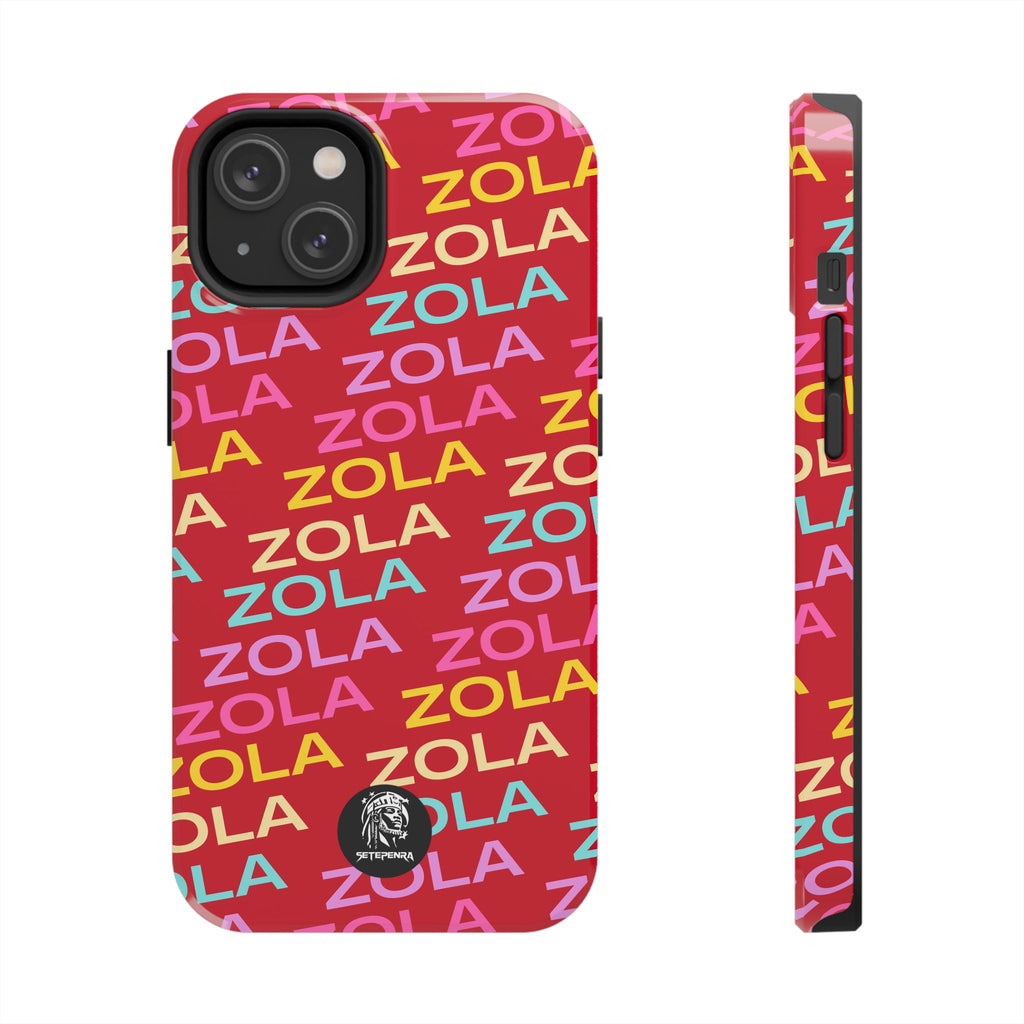 Zola Tough Phone Case (For iPhone, Galaxy & More) - Dark Red SETEPENRA Phone Case.