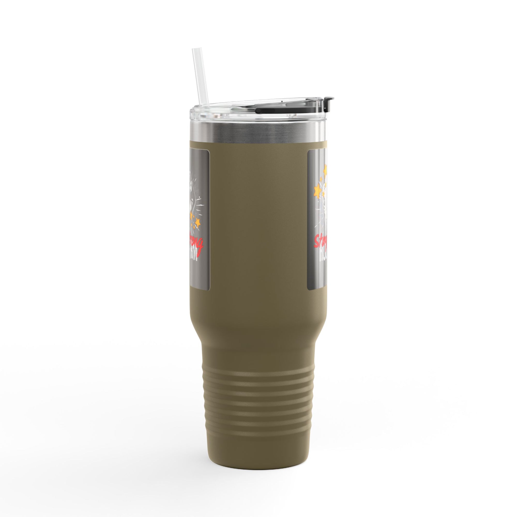 Stay Strong Hold Firm Insulated Travel Mug, 40oz