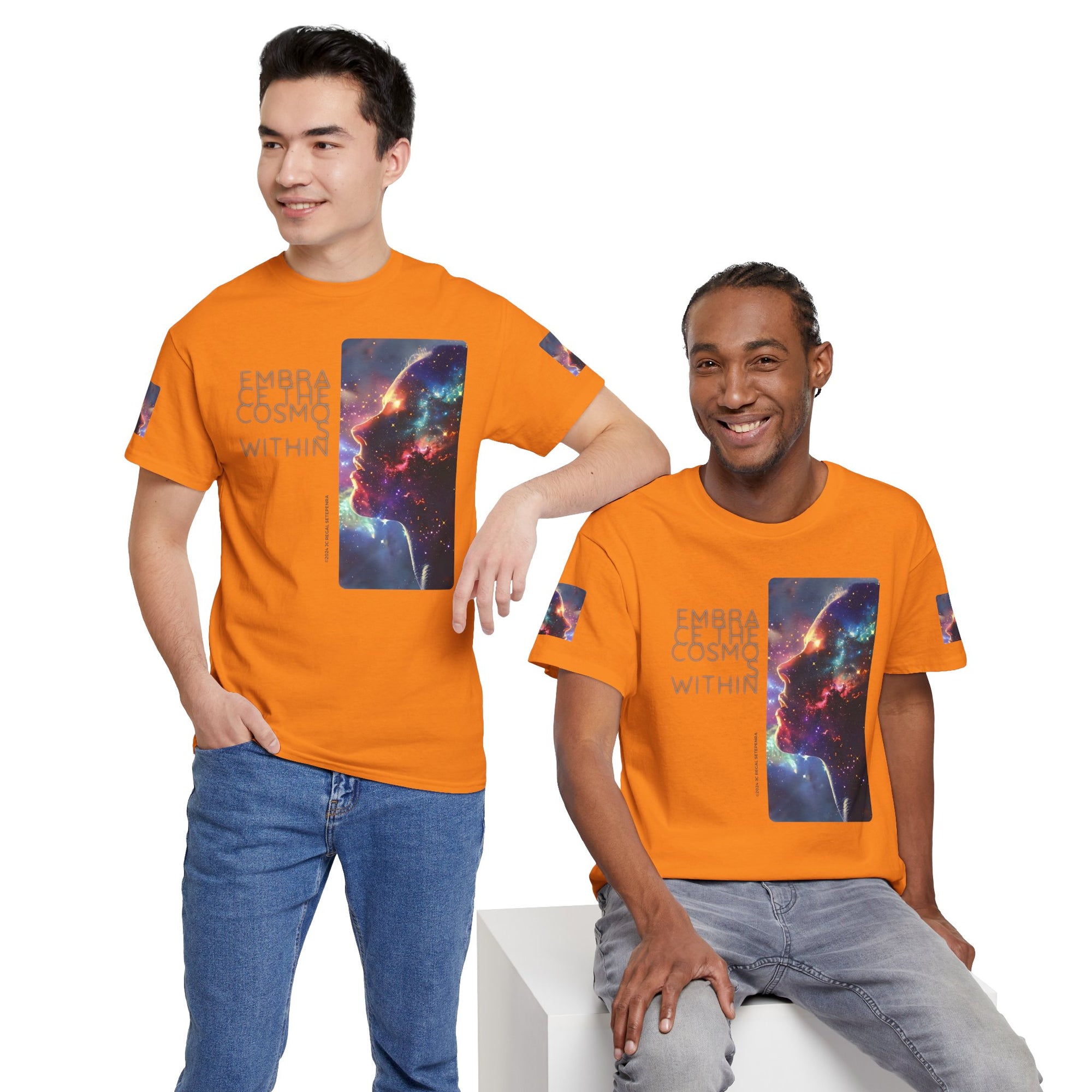 Embrace The Cosmos Within Unisex Heavy Cotton Tee
