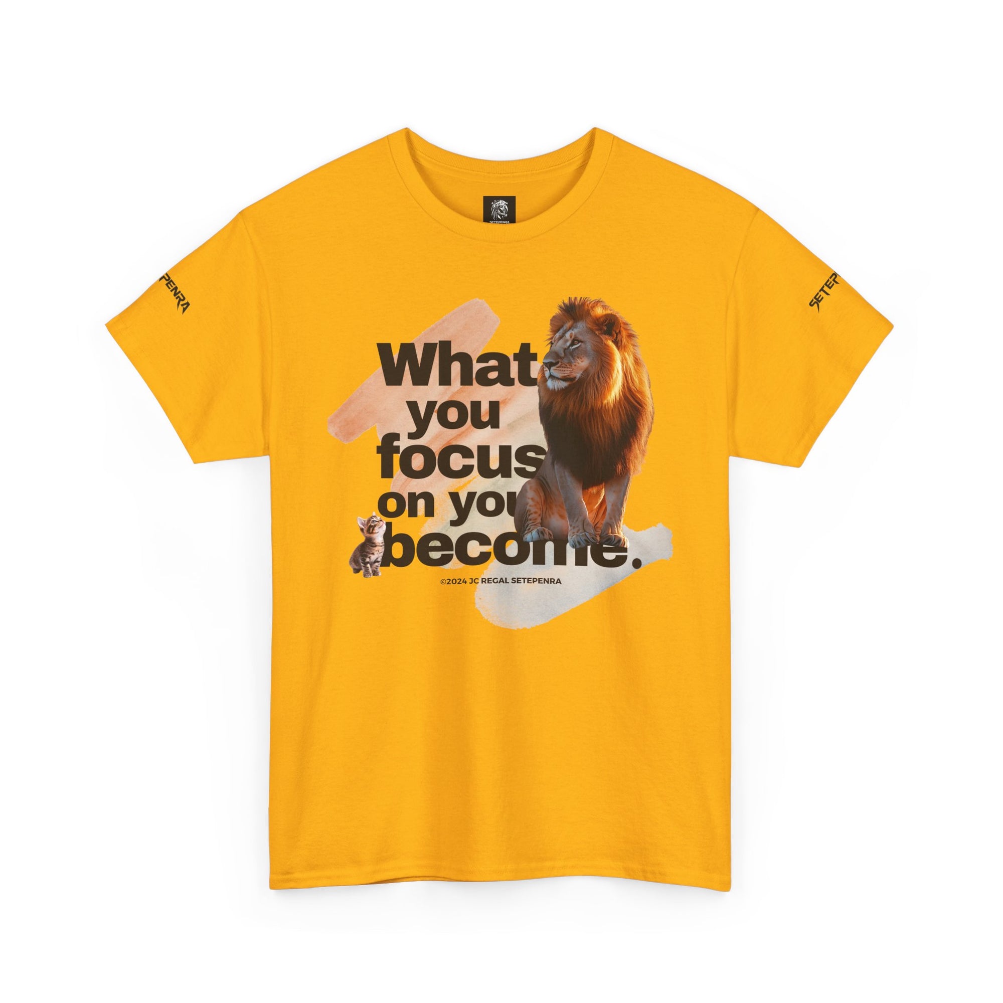 What You Focus On You Become Unisex Heavy Cotton Tee