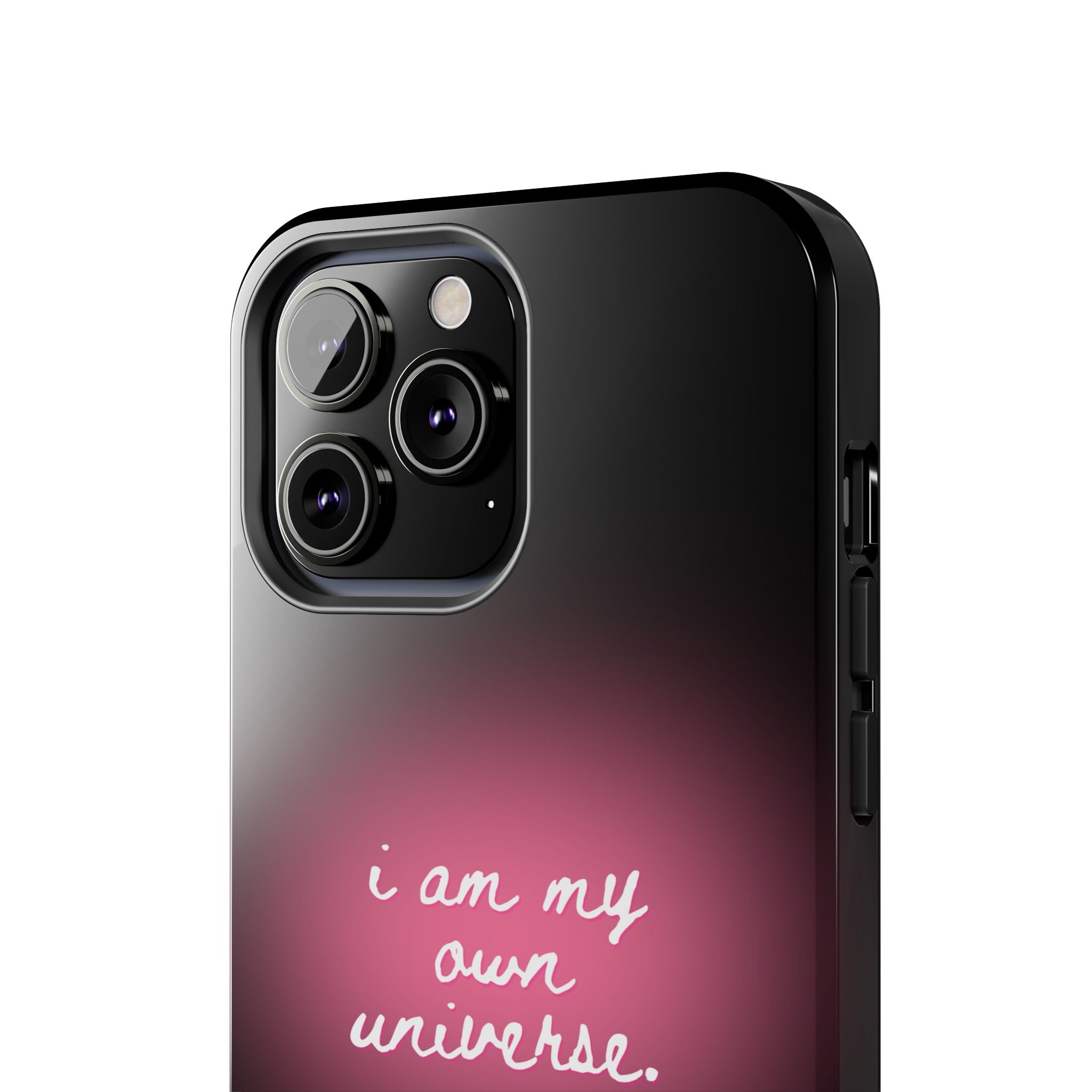 I Am My Own Universe — Pink Glow Protective Cover Tough Phone Case