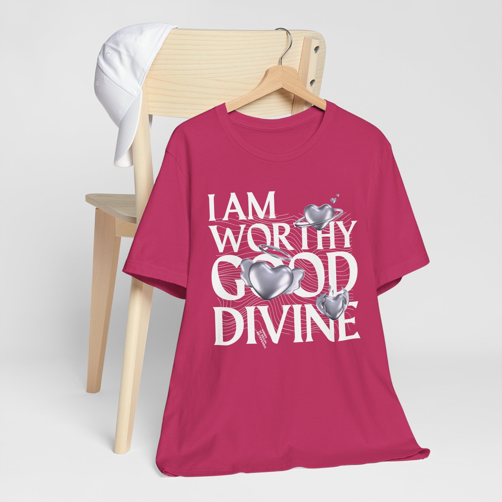 I AM WORTHY GOOD DIVINE Unisex Jersey Short Sleeve Tee