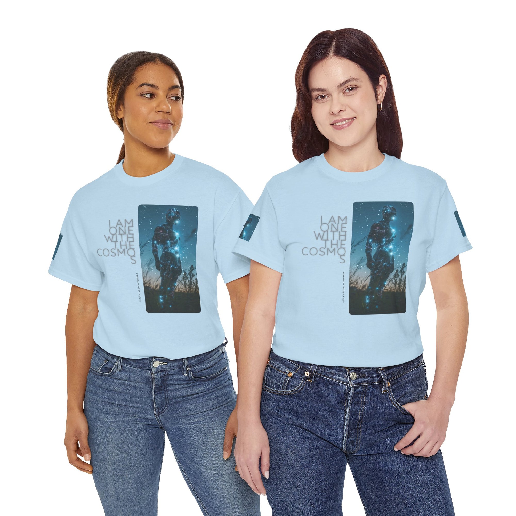 One With The Cosmos Unisex Heavy Cotton Tee