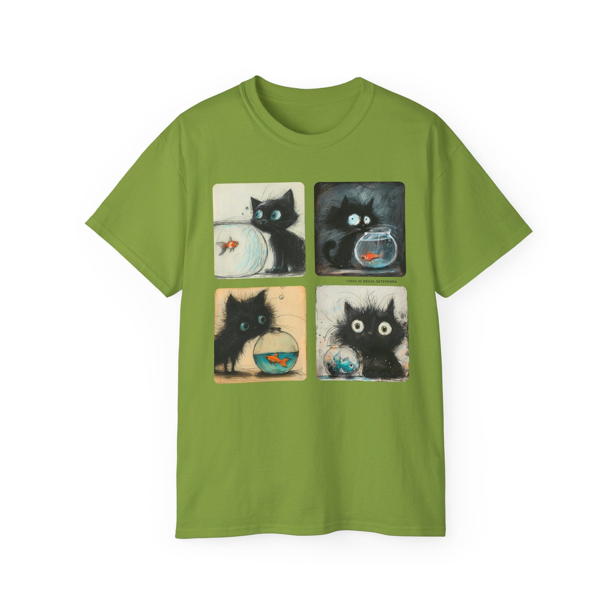 Fishy Kitty Unisex Ultra Cotton Tee SETEPENRA T-Shirt.