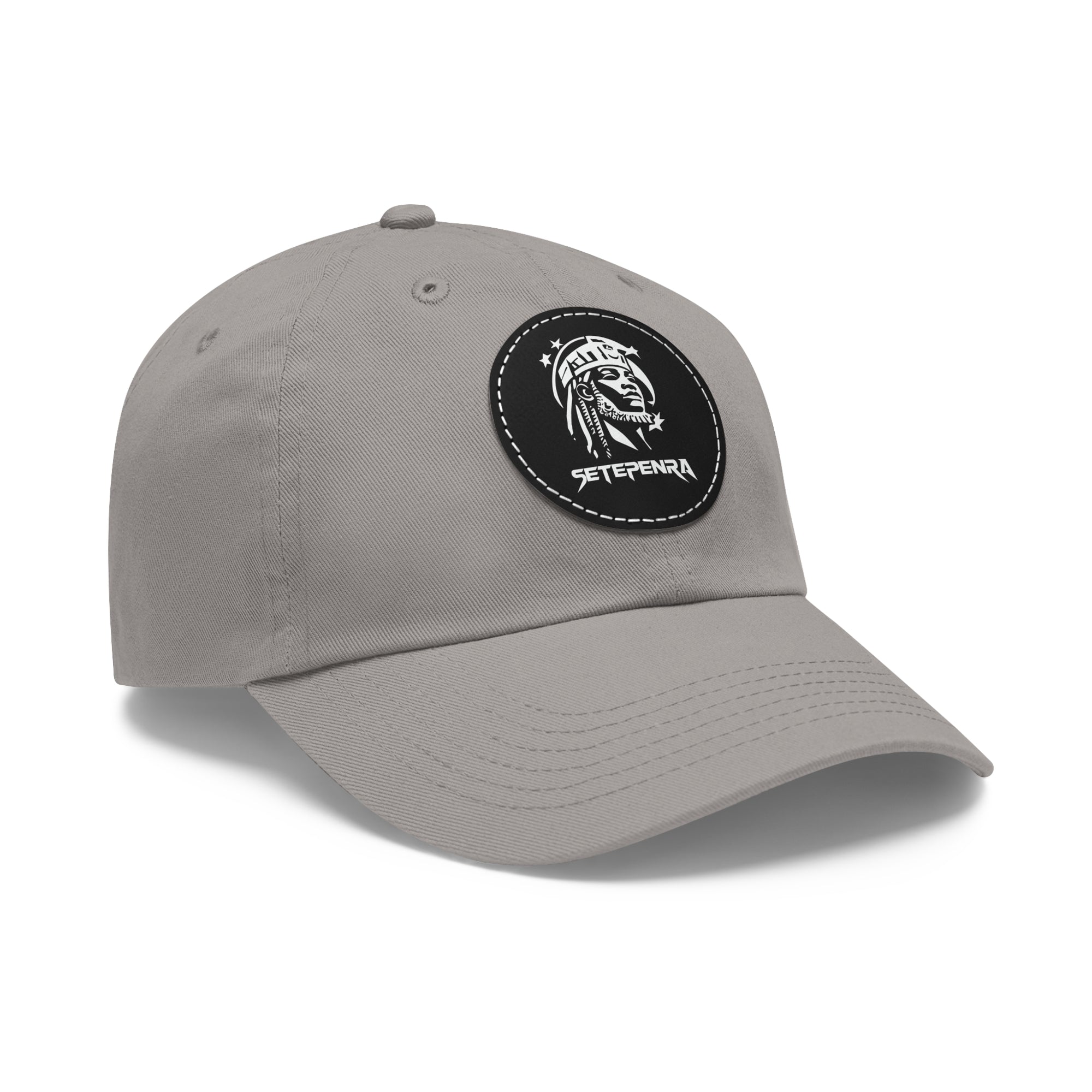 SETEPENRA Dad Hat with Leather Patch (Round)