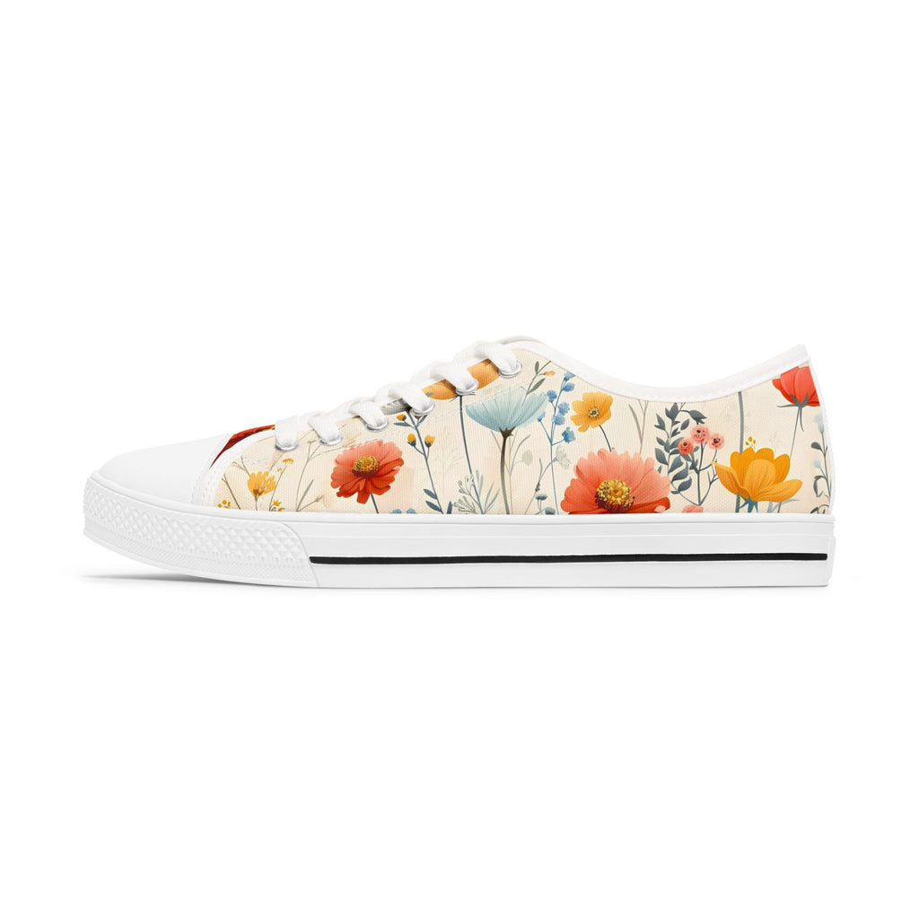 Flower Mist Women's Low Top Sneakers SETEPENRA Shoes.