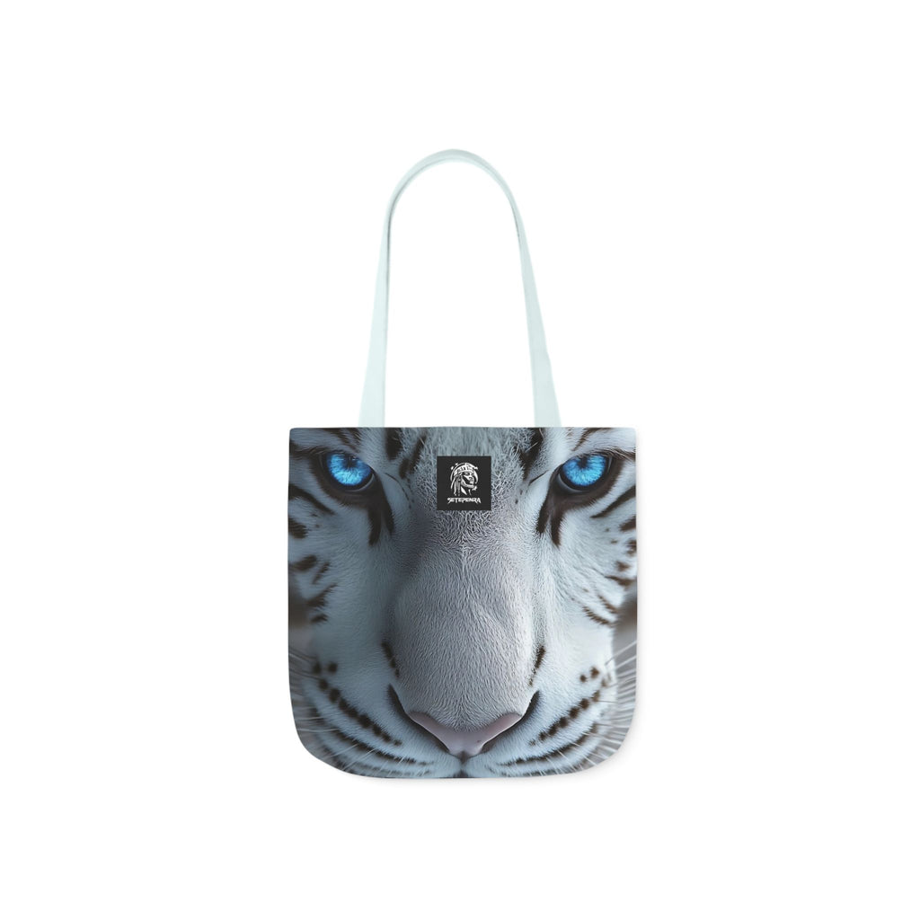 Primal Power Canvas Tote Bag, 5-Color Straps - White Tiger (2nd Edition) SETEPENRA Accessories.