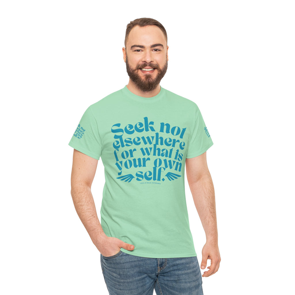 Seek Not Elsewhere (Aqua Edition) Unisex Heavy Cotton Tee