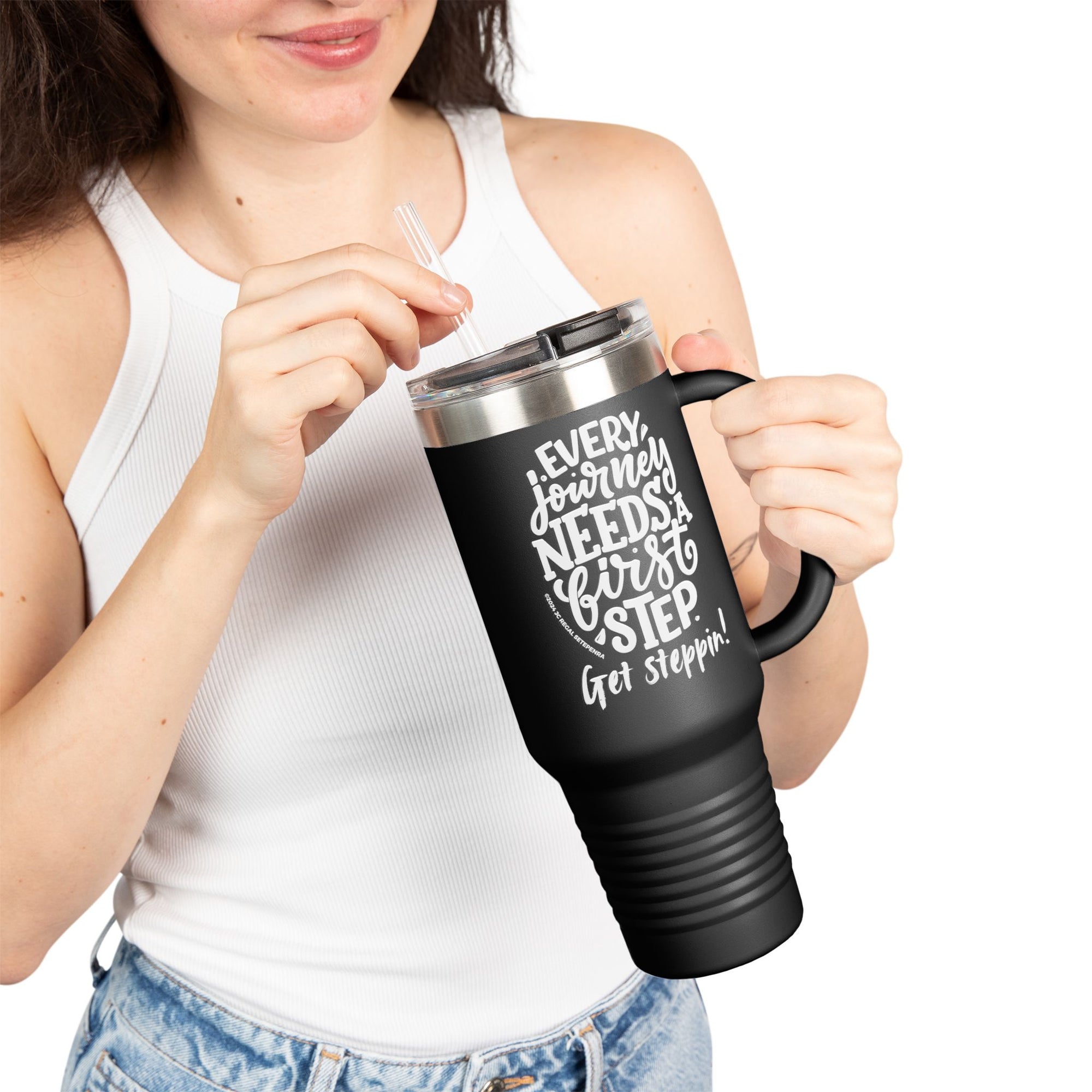 Get Steppin! Insulated Travel Mug, 40oz