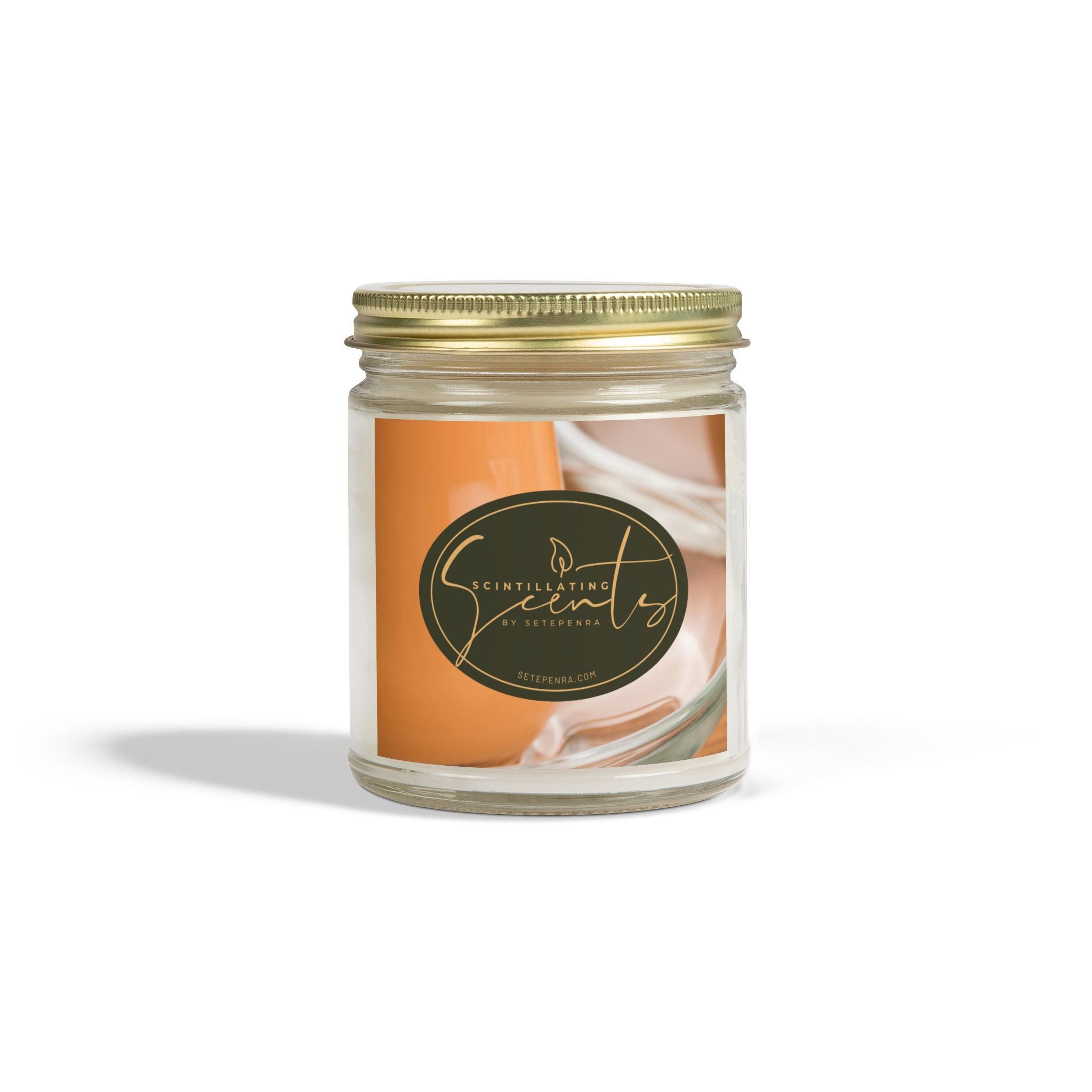 Scintillating Scents by SETEPENRA Scented Candles, Coconut Apricot Wax (4oz, 9oz)