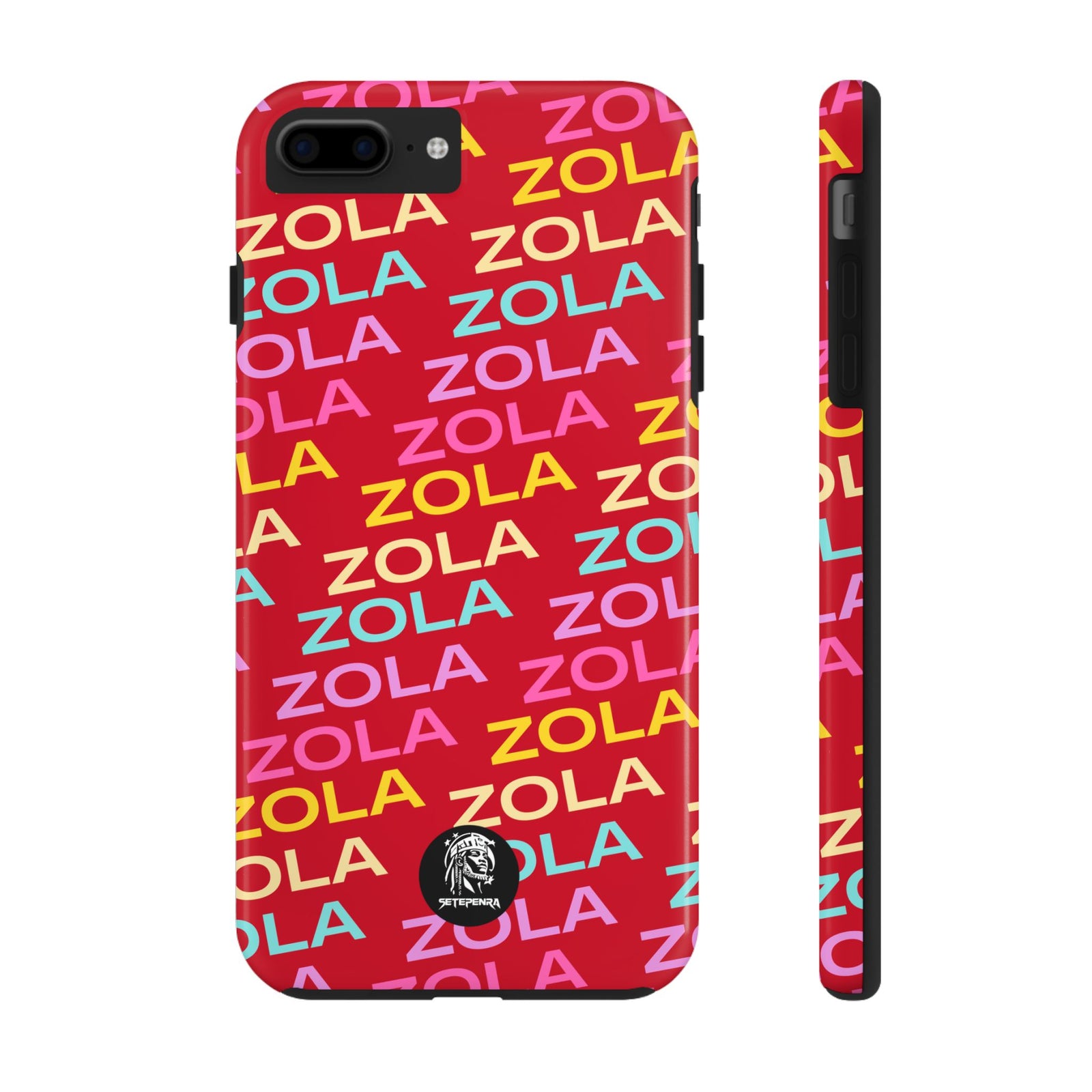 Zola Tough Phone Case (For iPhone, Galaxy & More) - Dark Red SETEPENRA Phone Case.