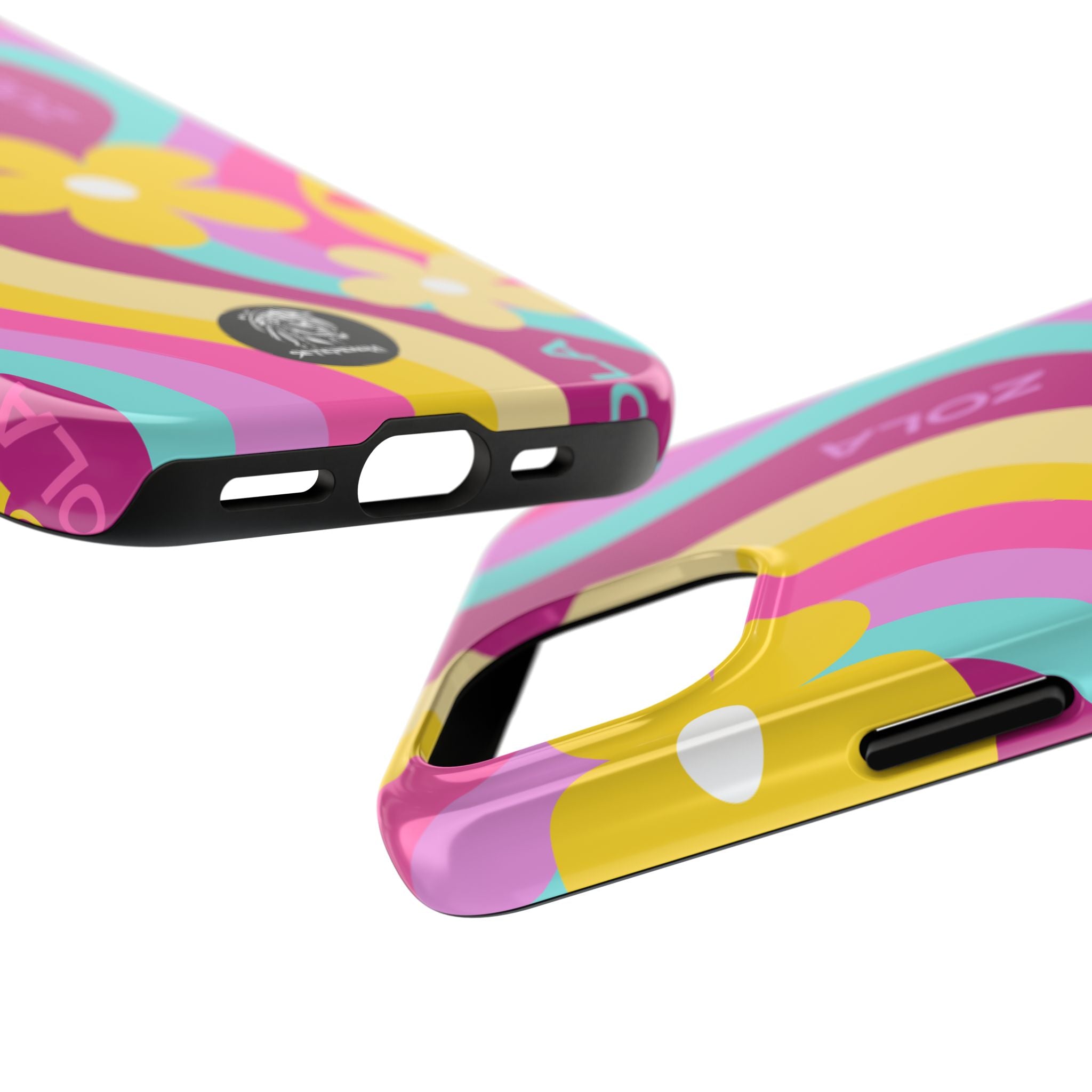 Zola Tough Phone Case (For iPhone, Galaxy & More) - Pink Wave