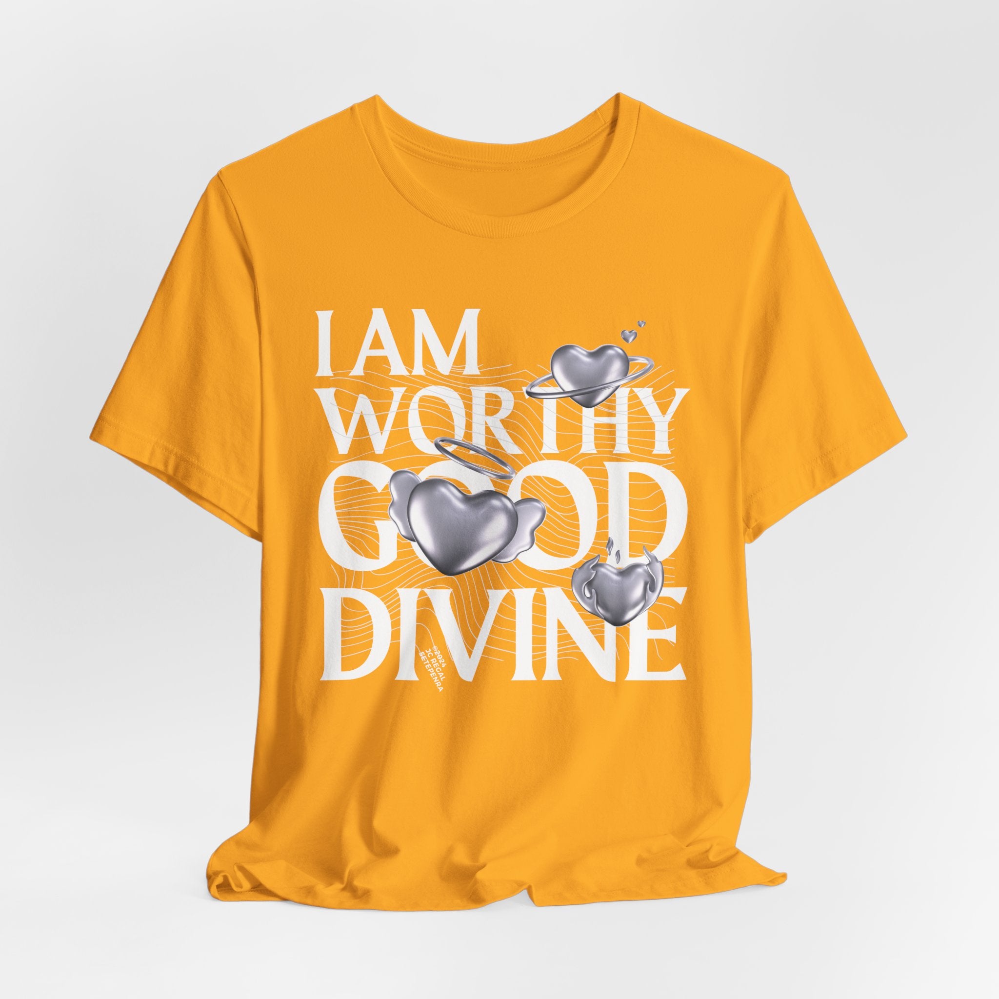 I AM WORTHY GOOD DIVINE Unisex Jersey Short Sleeve Tee