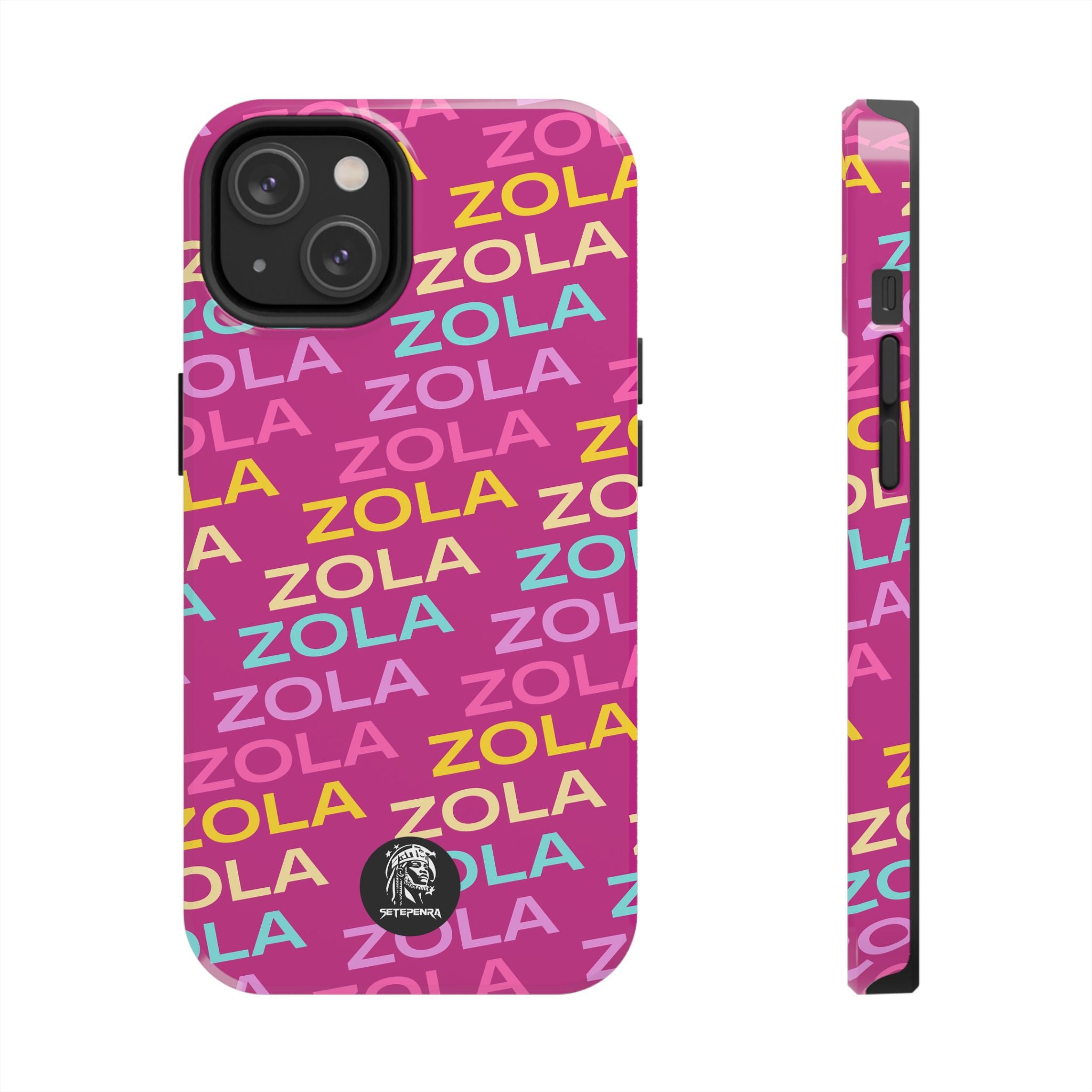 Zola Tough Phone Case (For iPhone, Galaxy & More) - Pink SETEPENRA Phone Case.