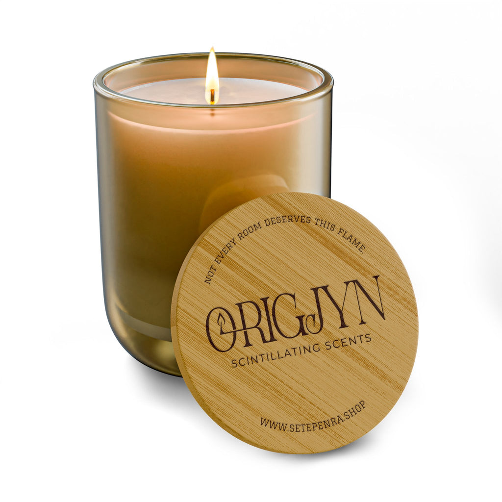 Origjyn Scintillating Scents Bamboo Lid Aromatherapy 14oz Scented Soy Candle