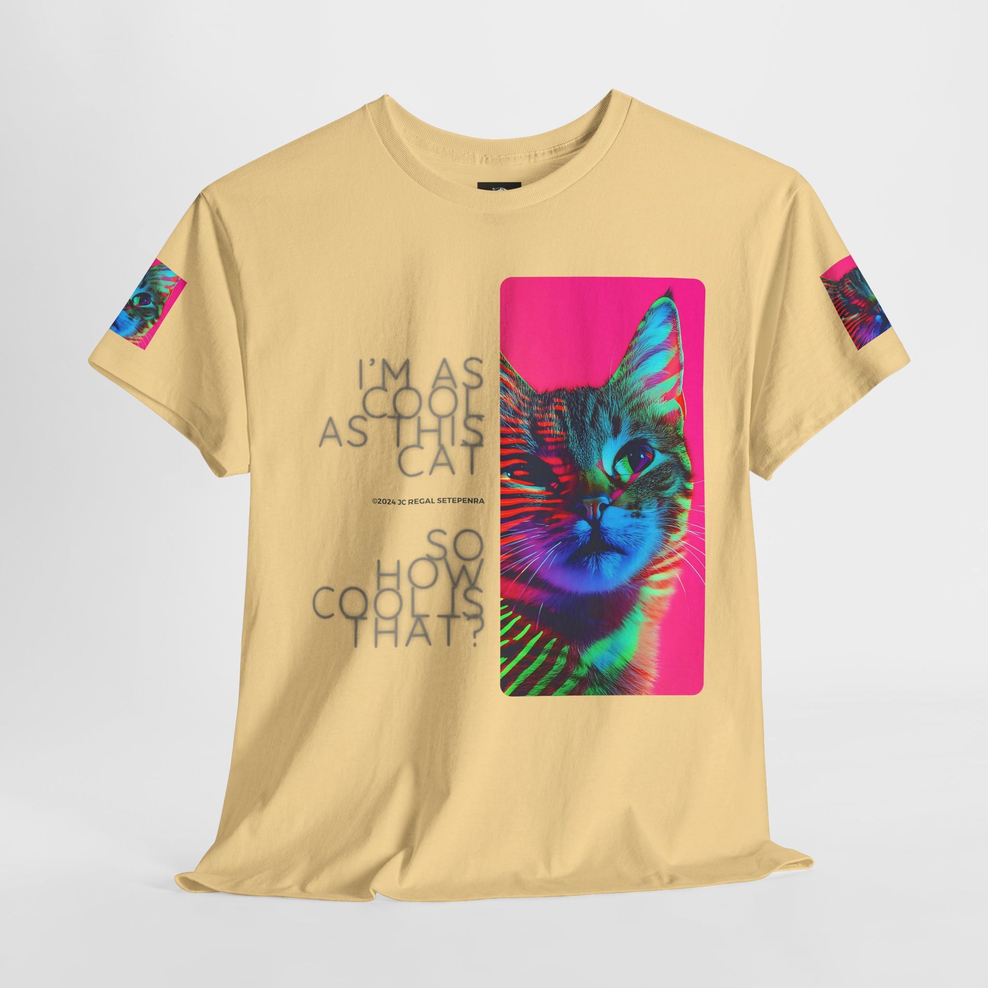 Cool Cat (Whiskers 2) Unisex Heavy Cotton Tee