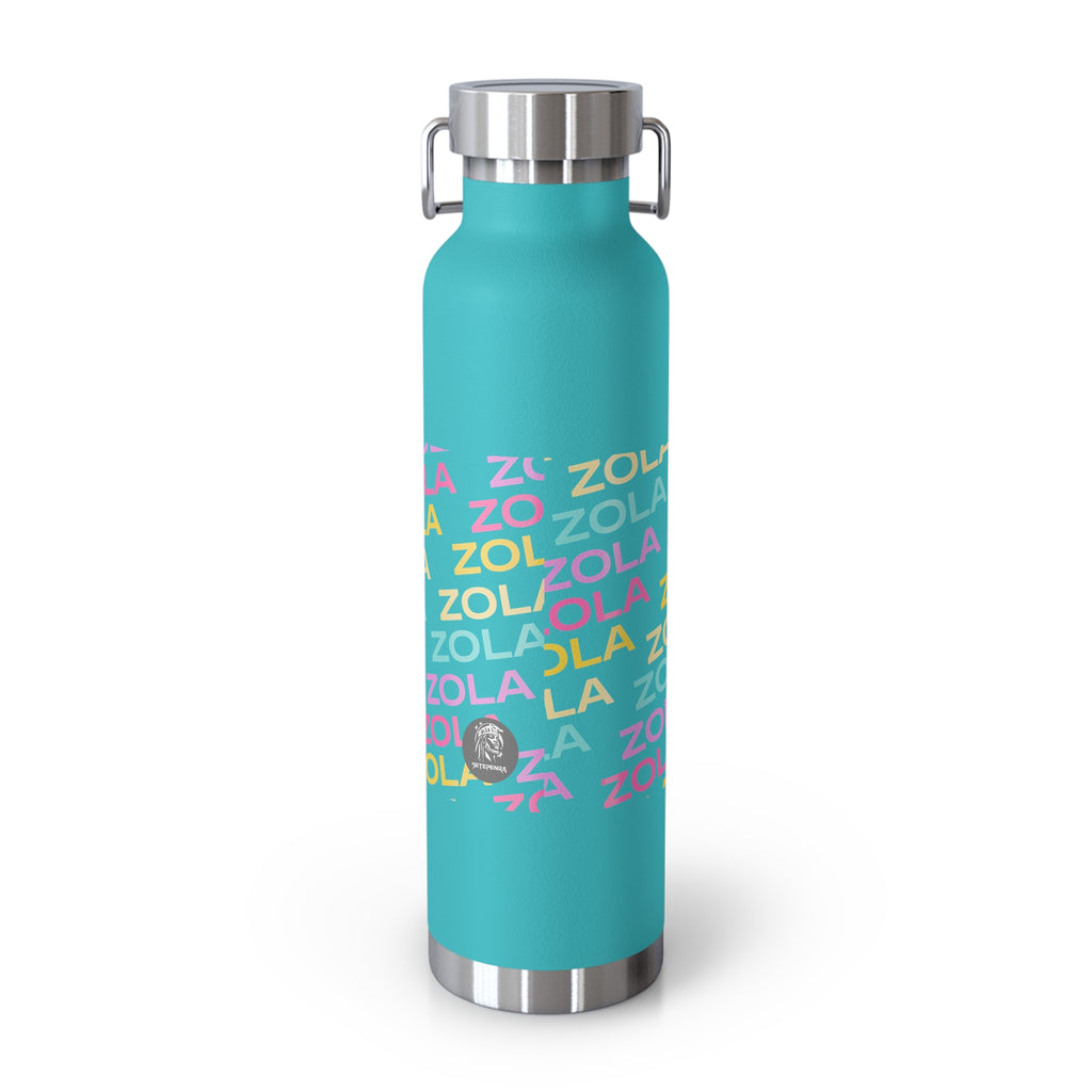 Zola Copper Vacuum Insulated Bottle, 22oz SETEPENRA Mug.