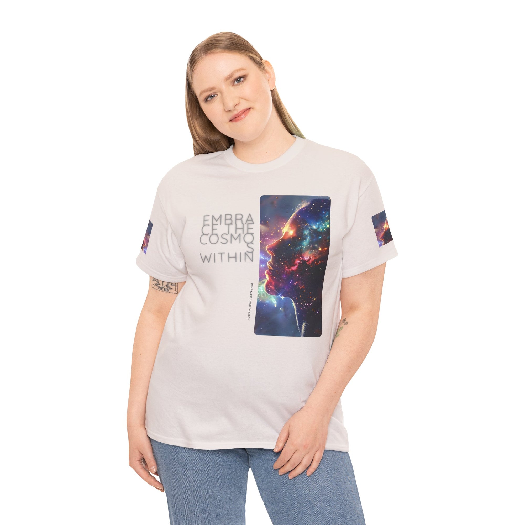 Embrace The Cosmos Within Unisex Heavy Cotton Tee