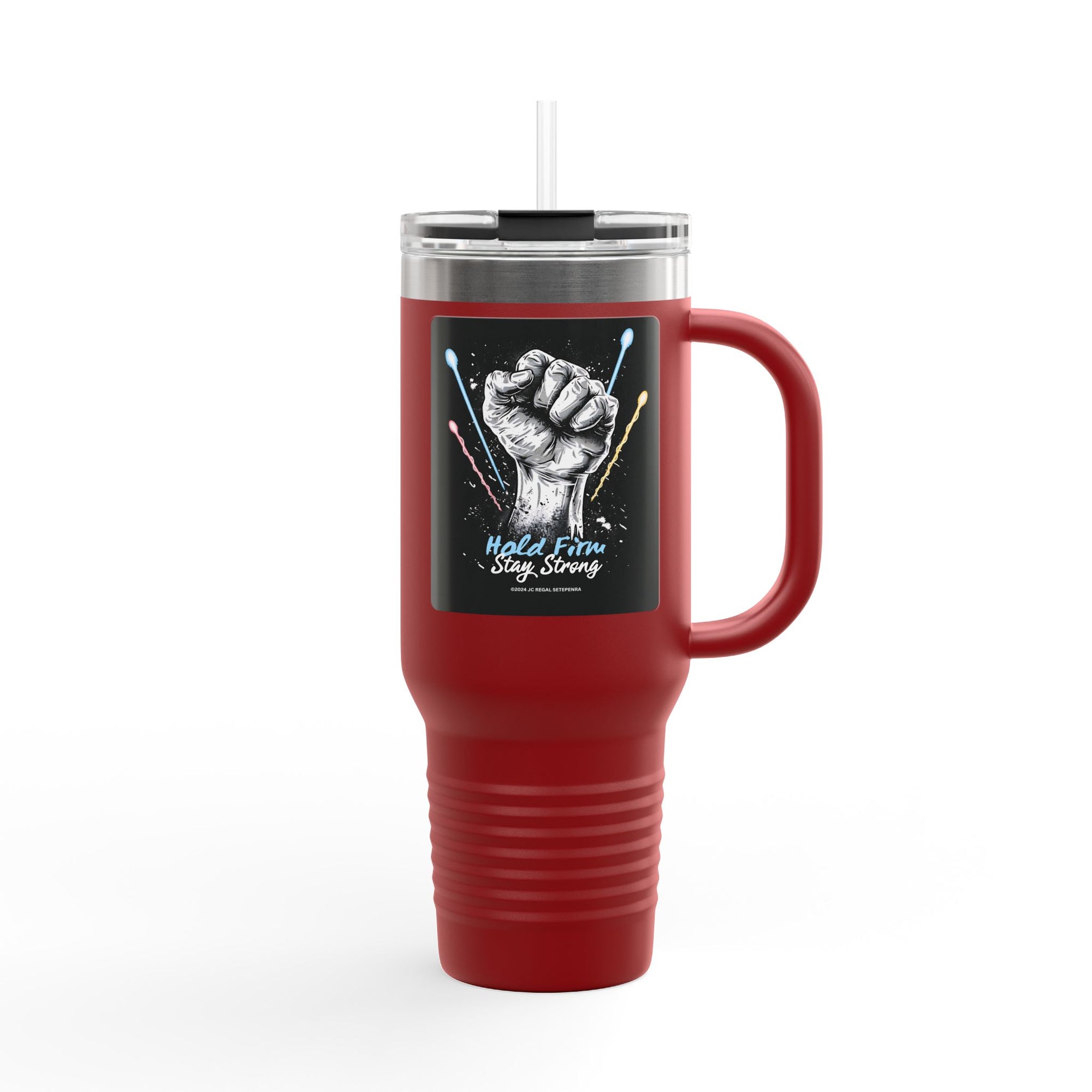 Hold Firm Stay Strong Insulated Travel Mug, 40oz