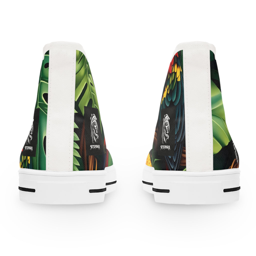 Tri-Parrot Women's High Top Sneakers SETEPENRA Shoes.