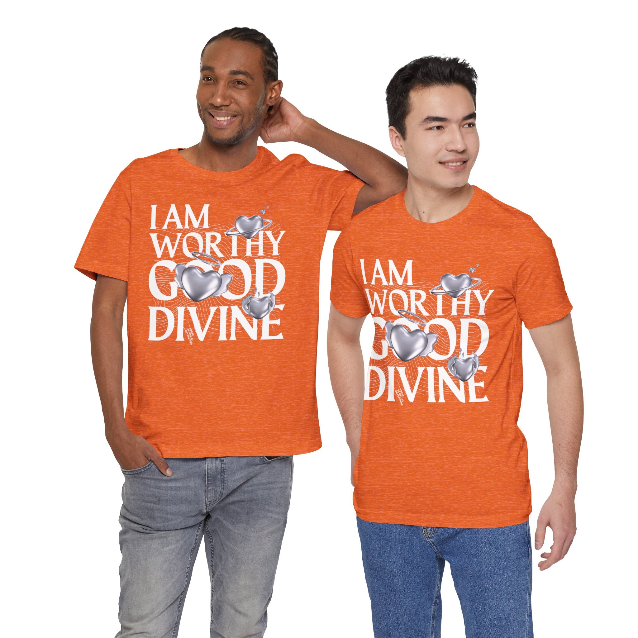 I AM WORTHY GOOD DIVINE Unisex Jersey Short Sleeve Tee