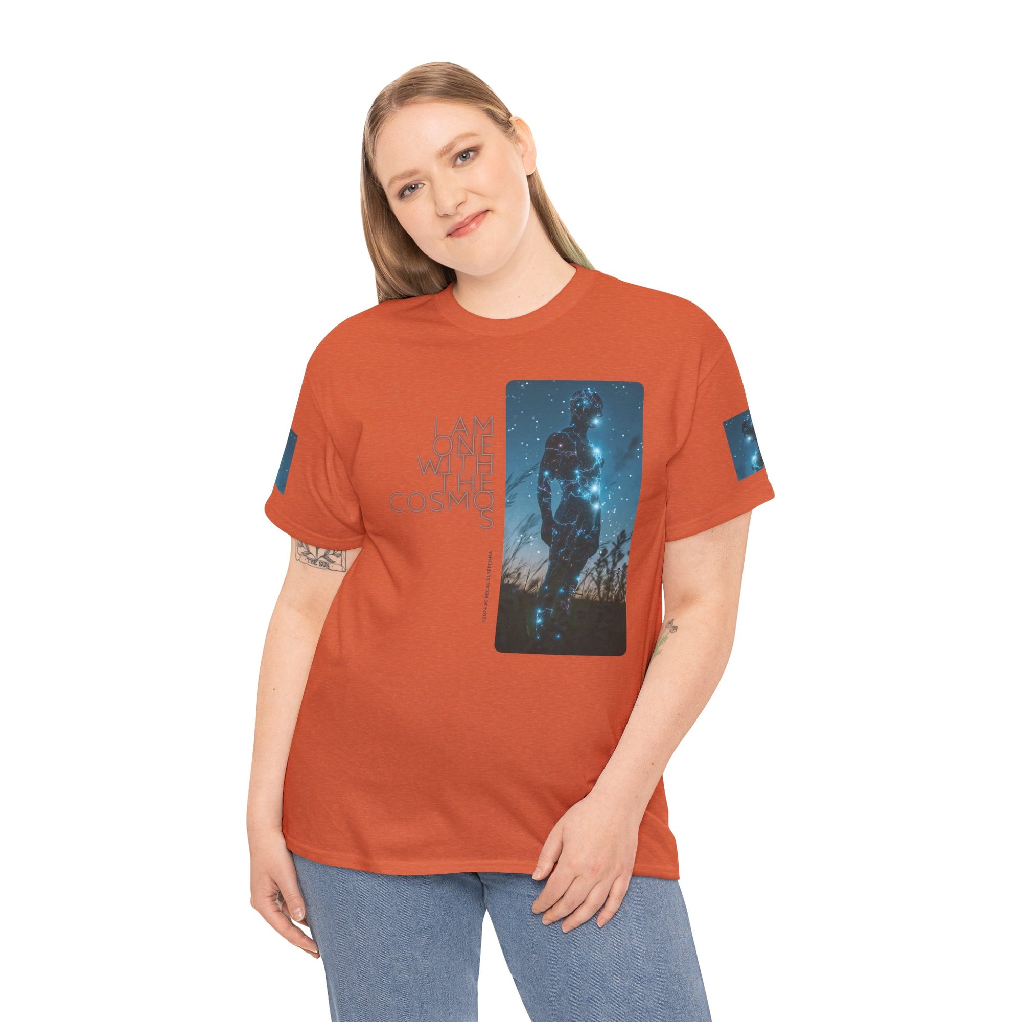 One With The Cosmos Unisex Heavy Cotton Tee