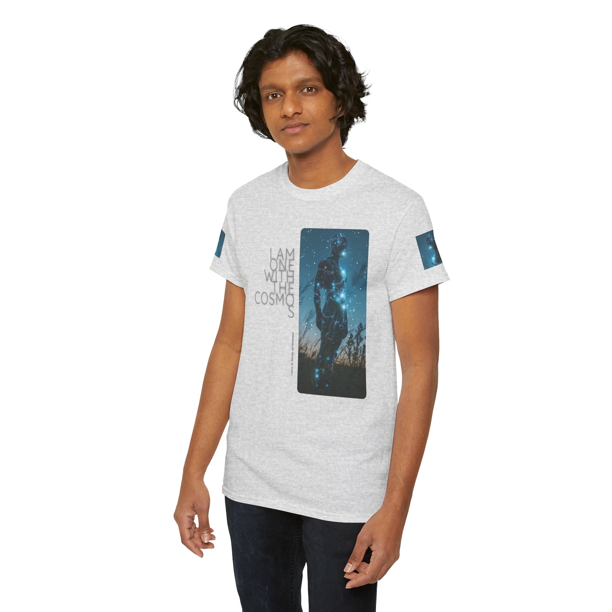 One With The Cosmos Unisex Heavy Cotton Tee