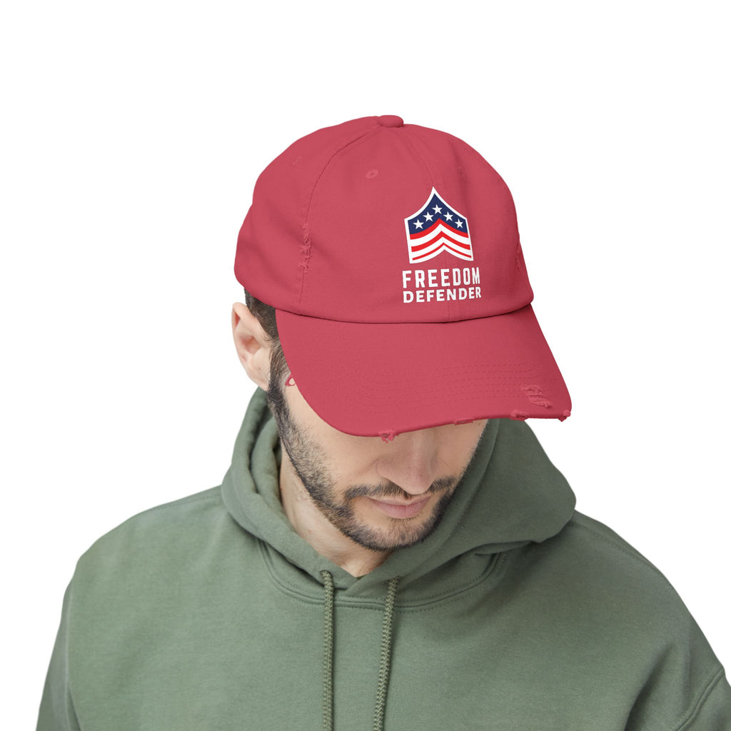 Freedom Defender Unisex Distressed Cap