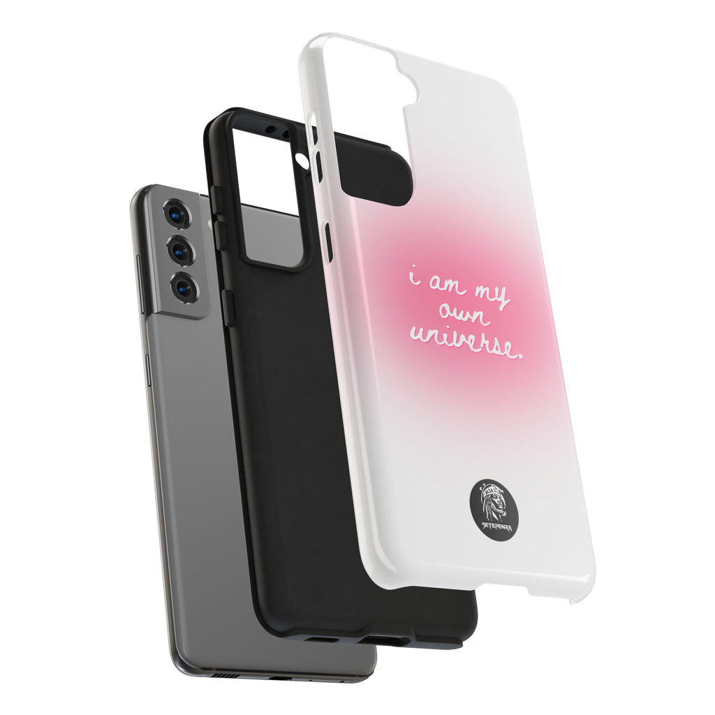 I Am My Own Universe Tough Phone Case (For iPhone, Galaxy & More) - White