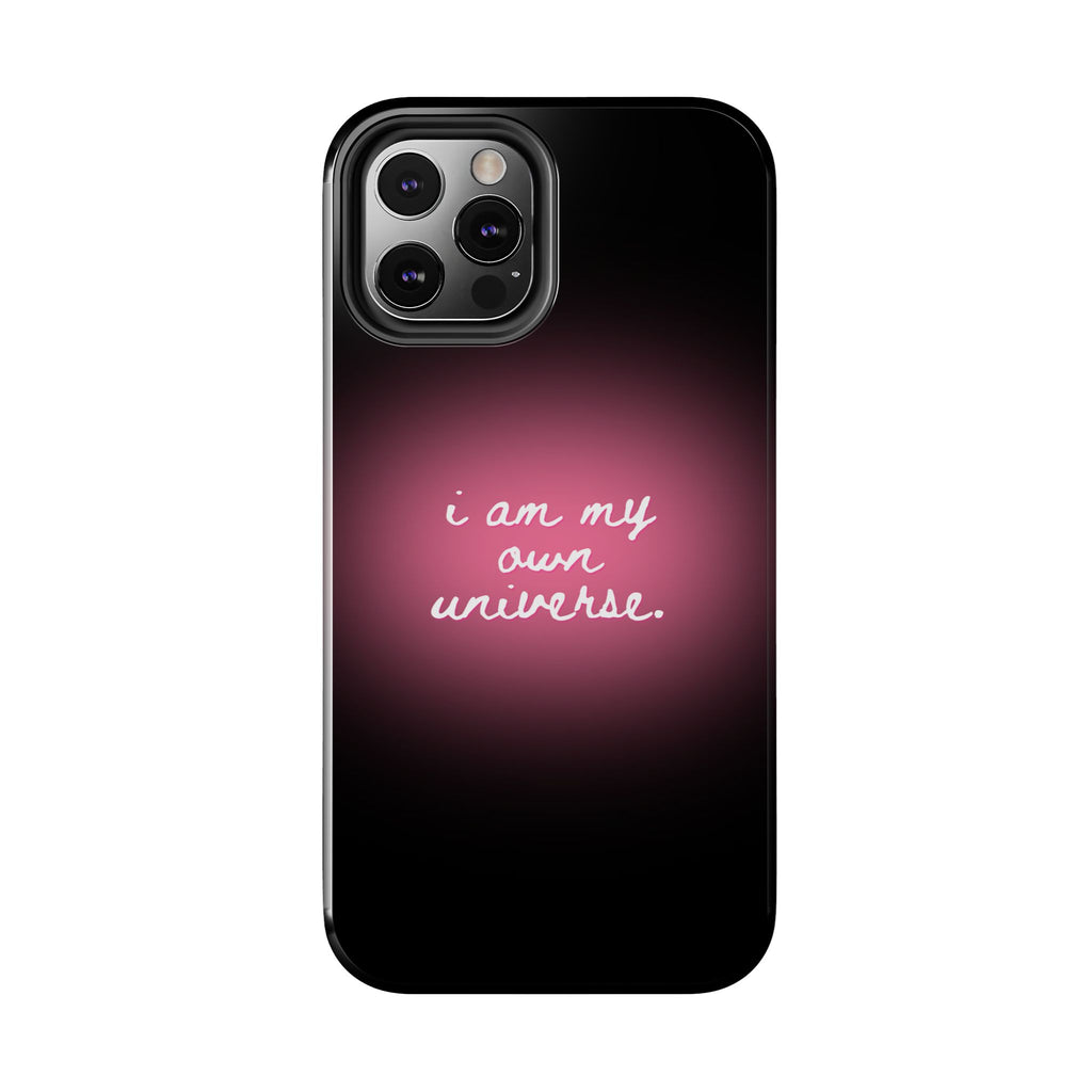 I Am My Own Universe — Pink Glow Protective Cover Tough Phone Case