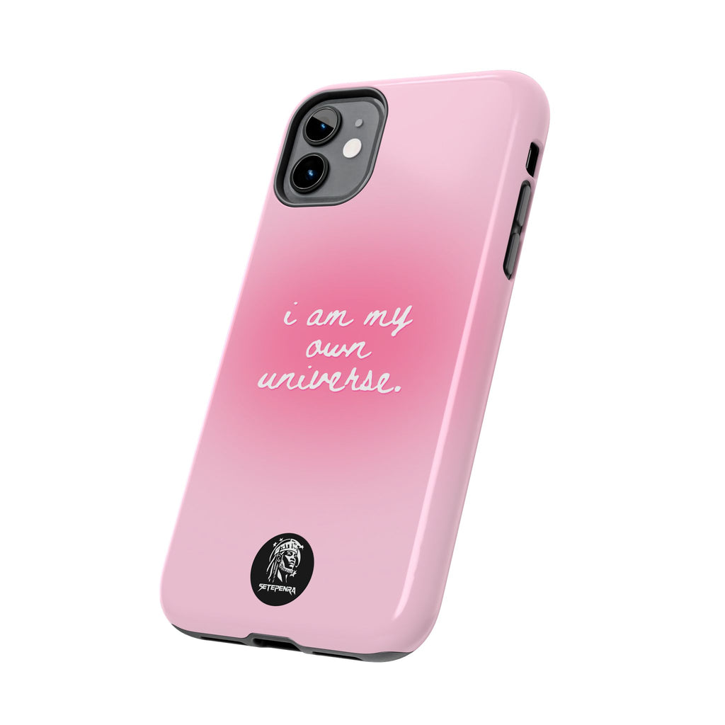 I Am My Own Universe Tough Phone Case (For iPhone, Galaxy & More) - Light Pink