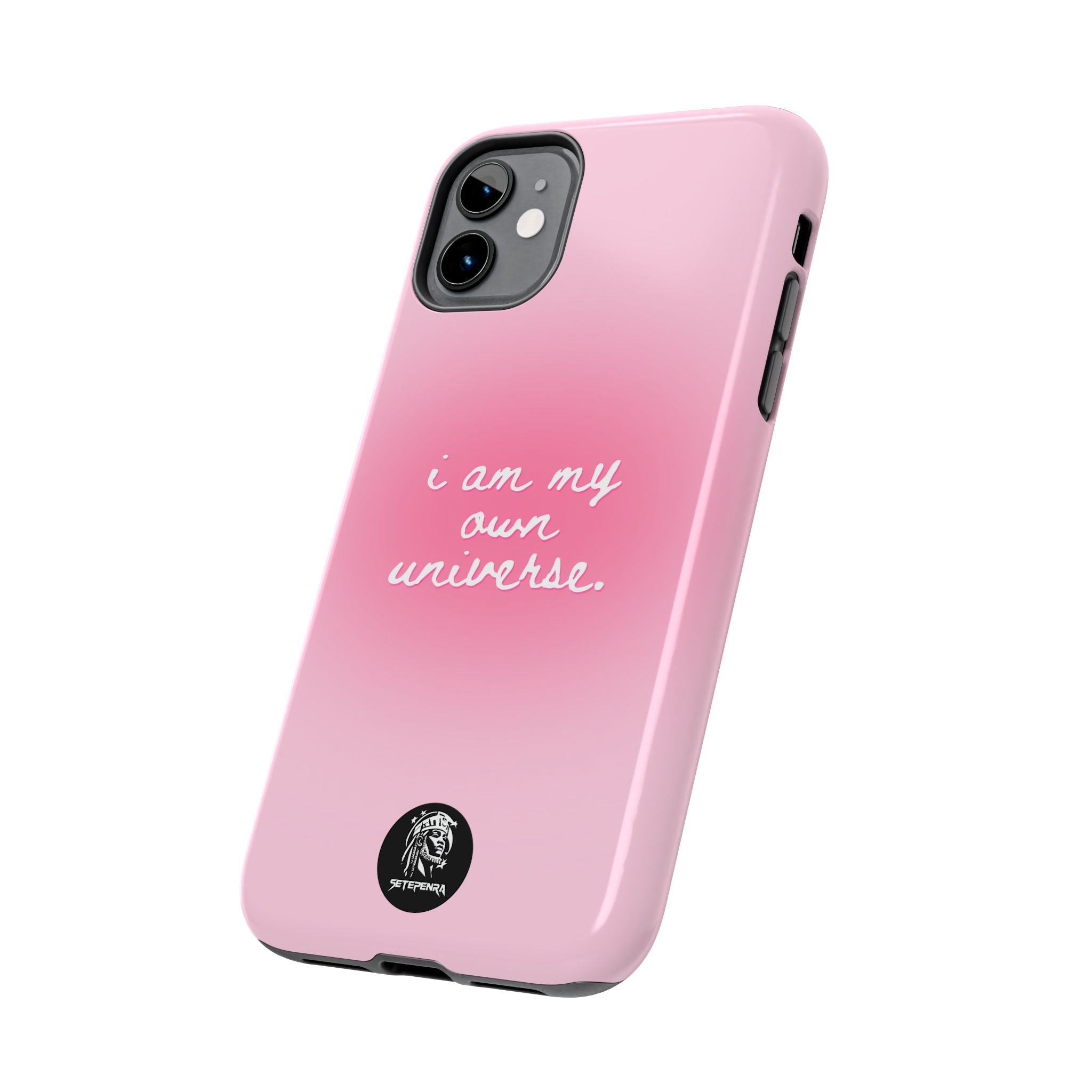 I Am My Own Universe Tough Phone Case (For iPhone, Galaxy & More) - Light Pink