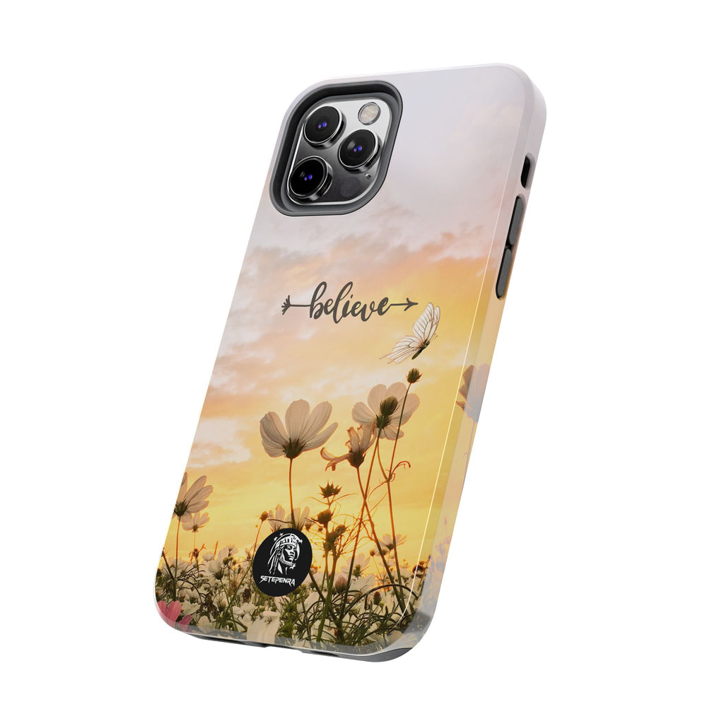 Believe Tough Phone Case (For iPhone, Galaxy & More) - Aesthetic Flower