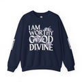 I AM WORTHY GOOD DIVINE Unisex Heavy Blend™ Crewneck Sweatshirt SETEPENRA Sweatshirt.