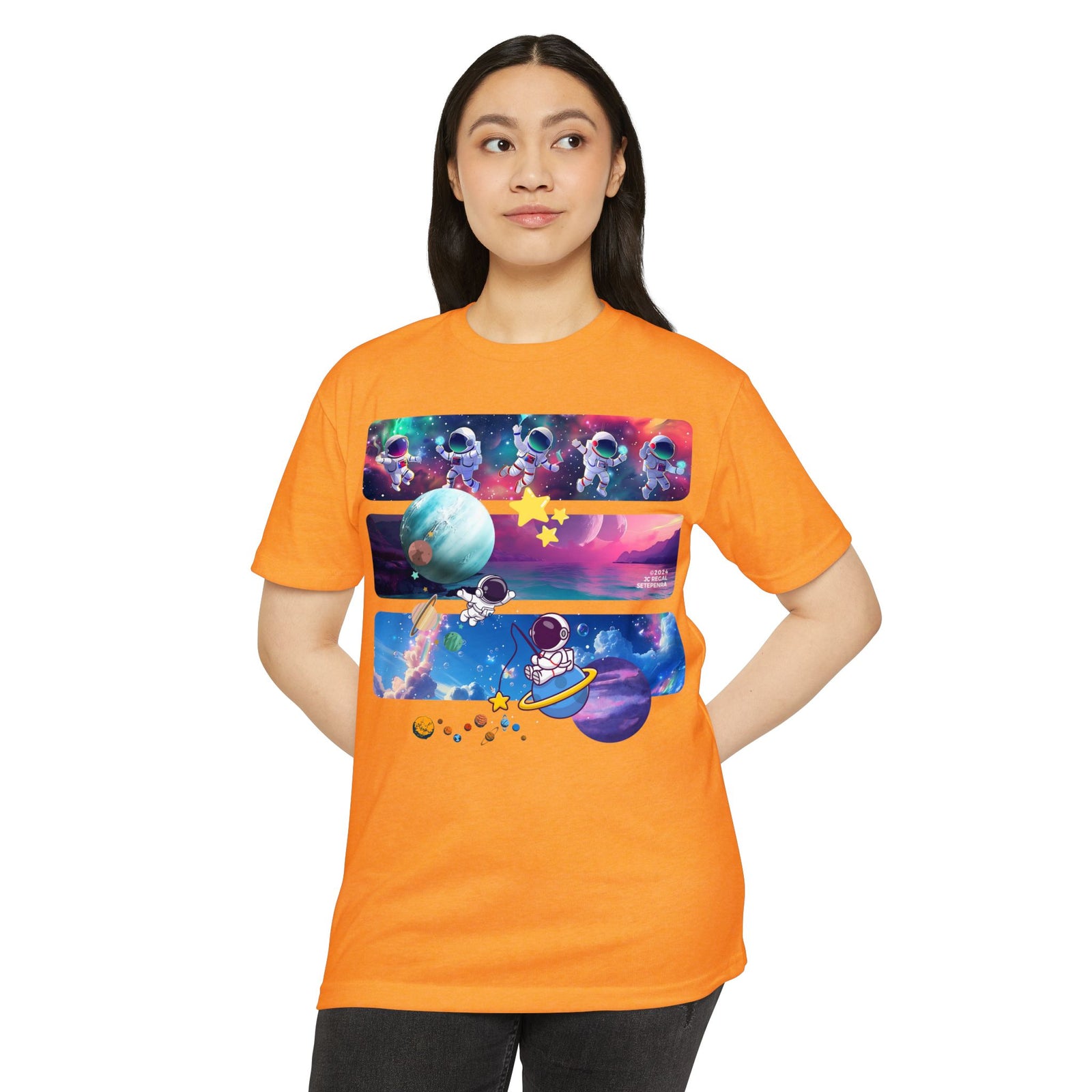 Astro Cosmo Unisex CVC Jersey T-shirt SETEPENRA T-Shirt.