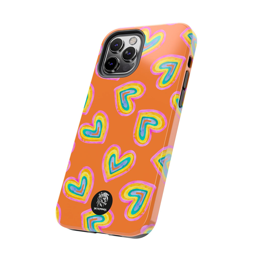 Rainbow Heart Tough Phone Case (For iPhone, Galaxy & More) - Crusta