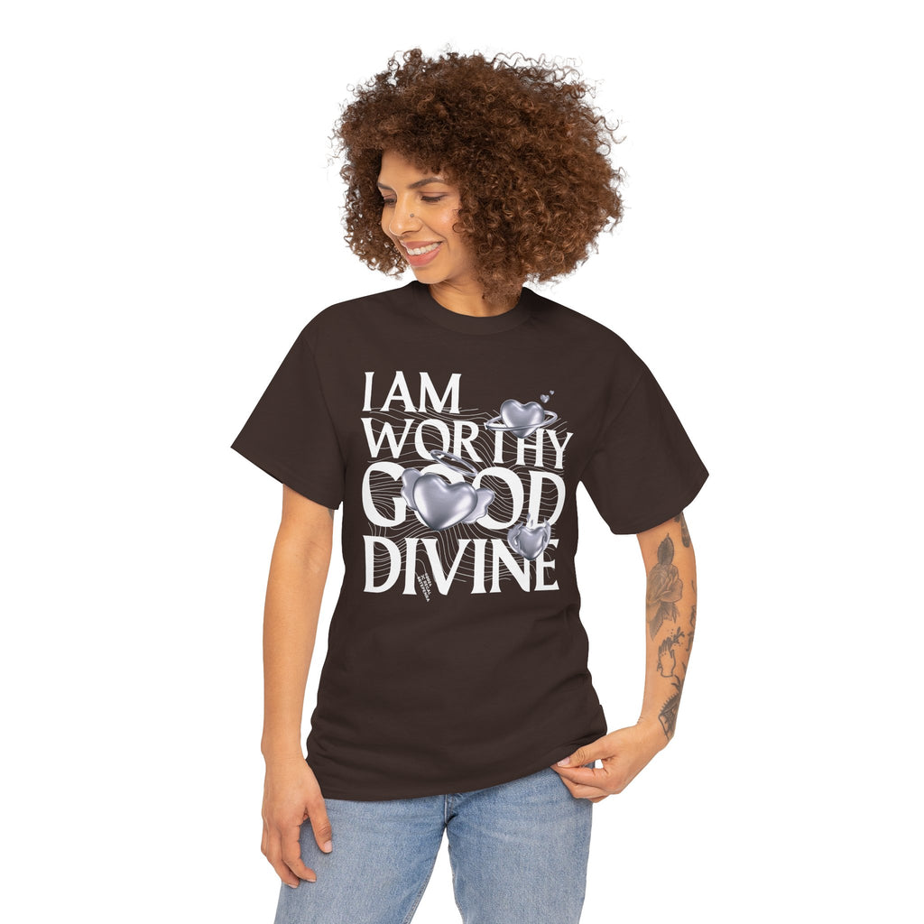 I AM WORTHY GOOD DIVINE Unisex Heavy Cotton Tee
