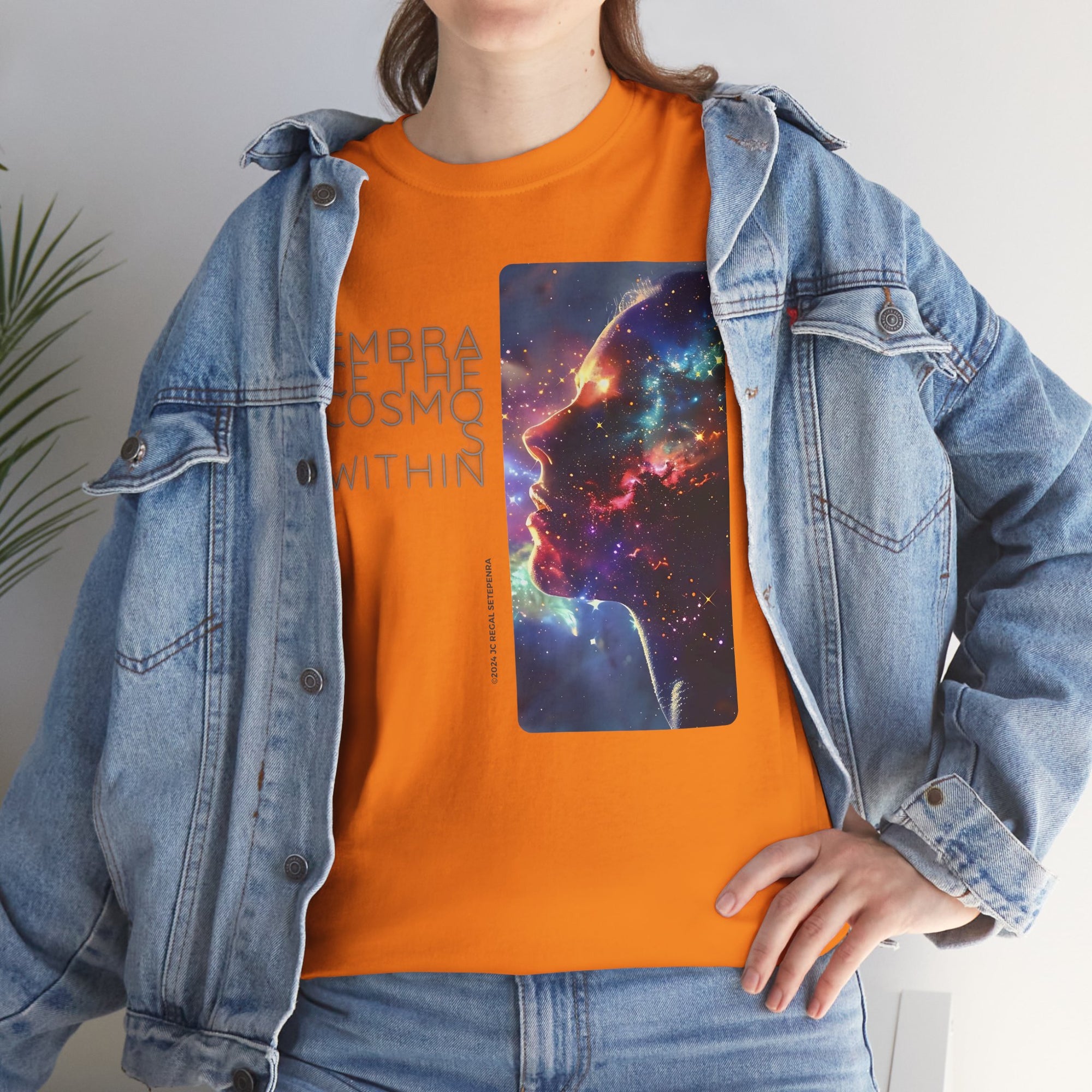 Embrace The Cosmos Within Unisex Heavy Cotton Tee
