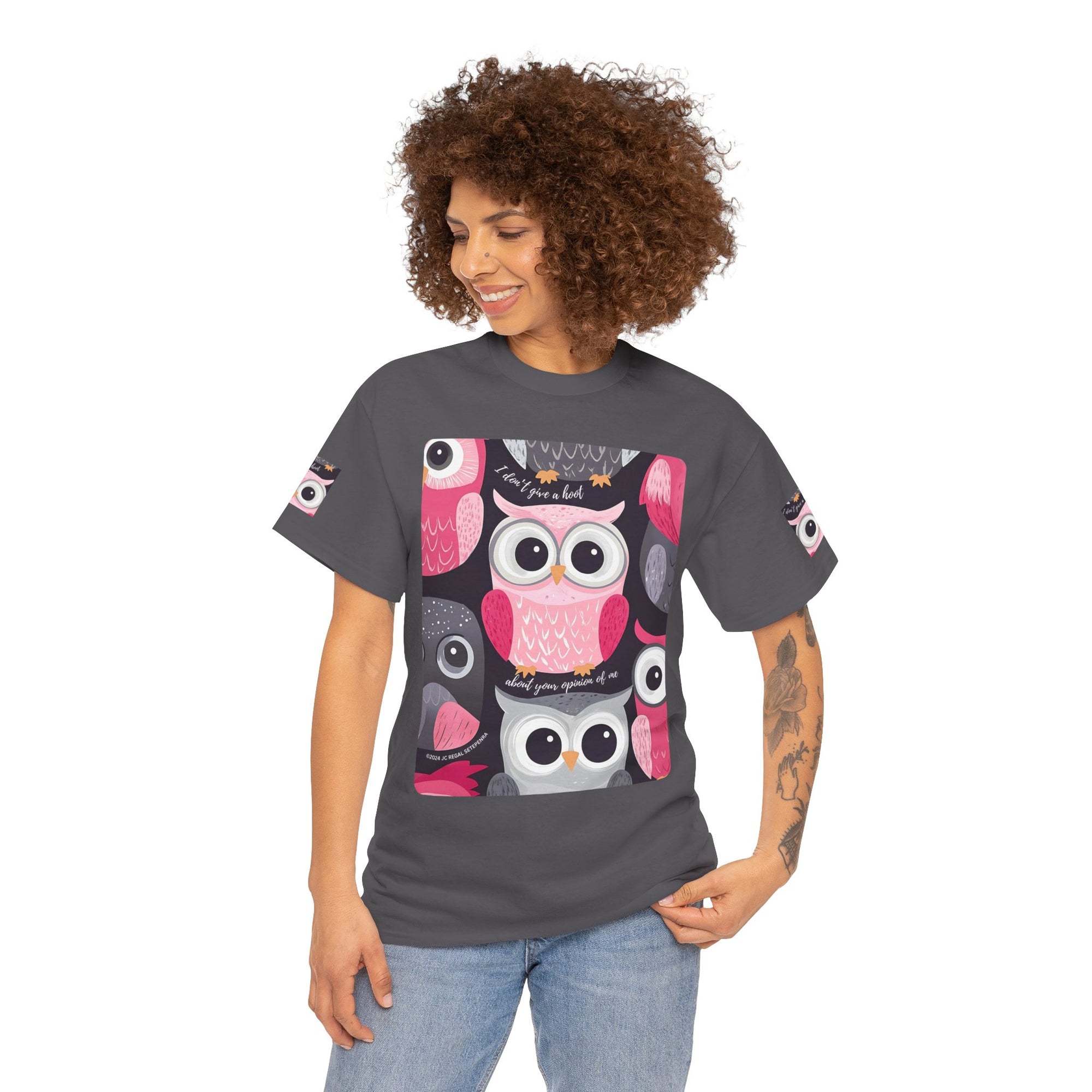 Don't Give A Hoot Unisex Heavy Cotton Tee