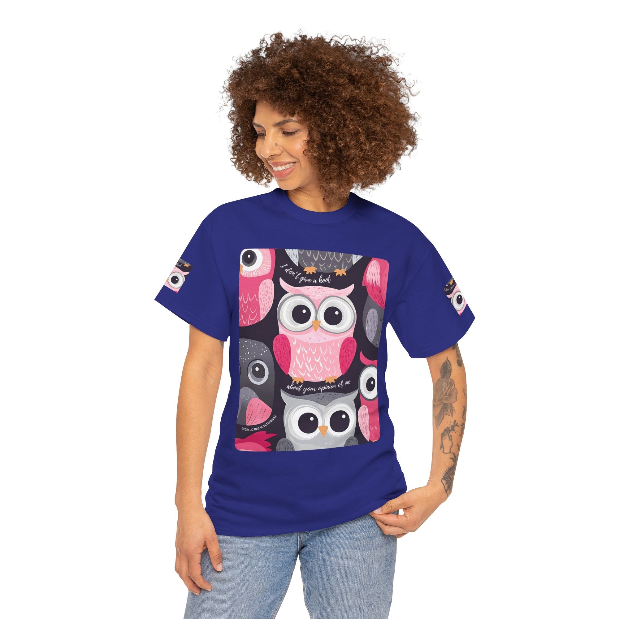 Don't Give A Hoot Unisex Heavy Cotton Tee