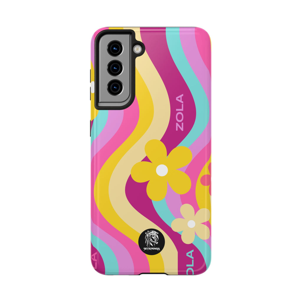 Zola Tough Phone Case (For iPhone, Galaxy & More) - Pink Wave