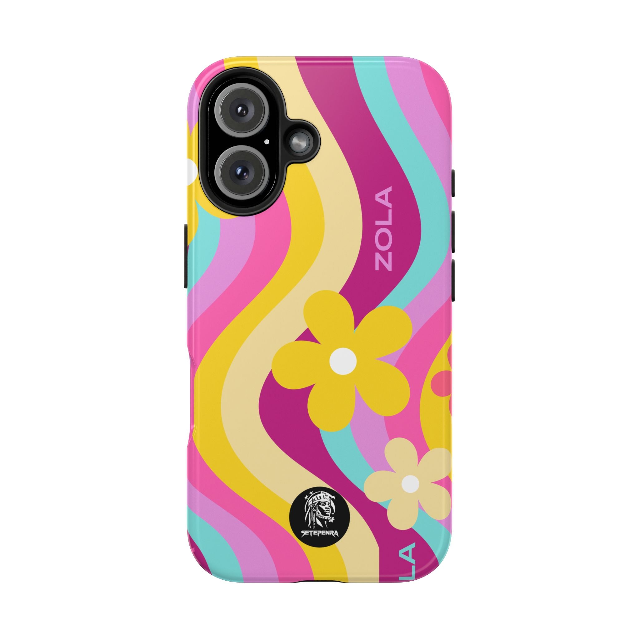 Zola Tough Phone Case (For iPhone, Galaxy & More) - Pink Wave