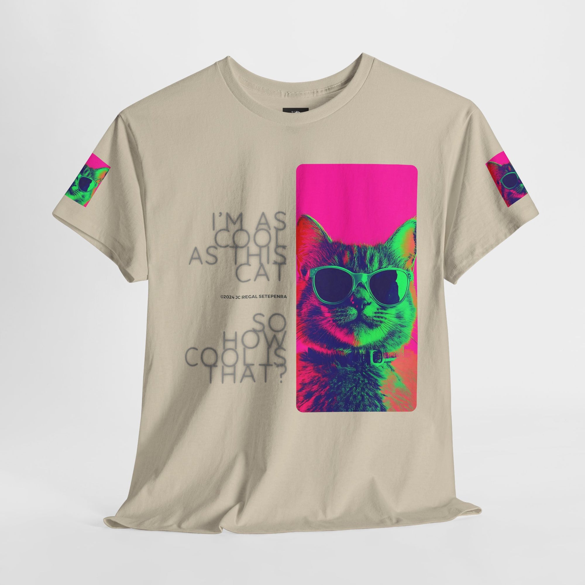 Cool Cat (Whiskers 1) Unisex Heavy Cotton Tee